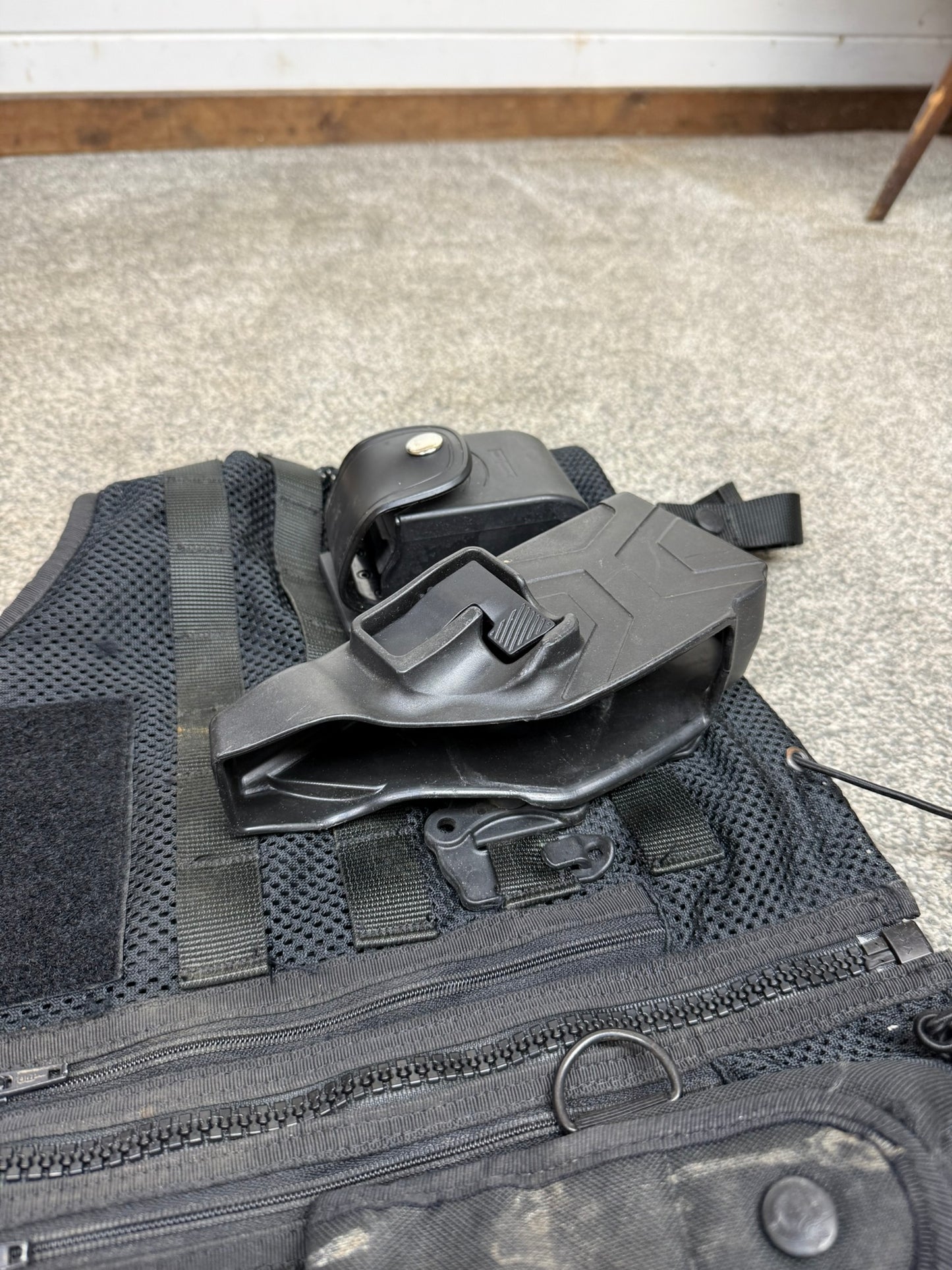 Ex Police Safariland Black Molle Firearms Vest Tactical Utility Security Vest XL