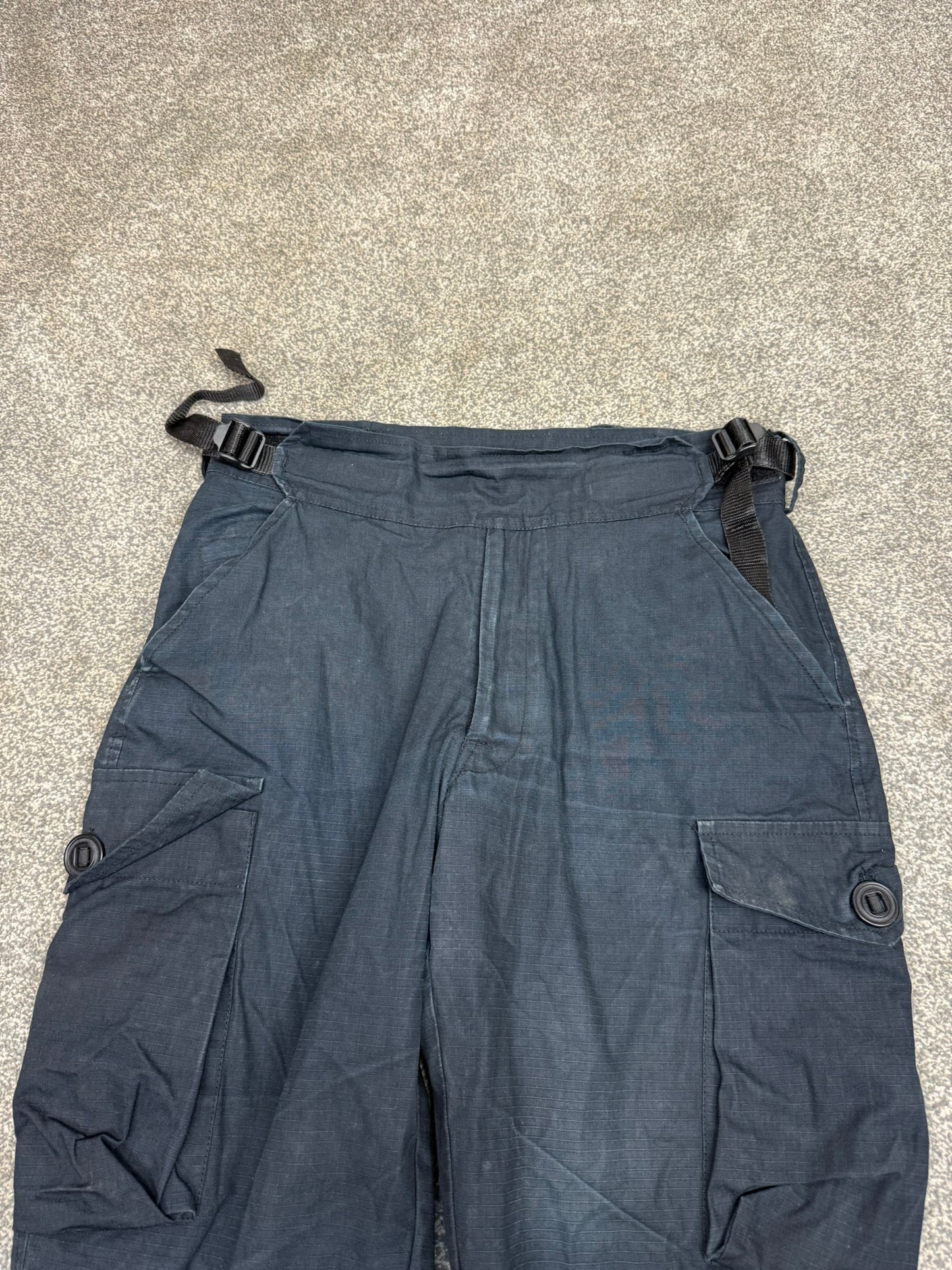 Ex Police Arktis Black Combat Cargo Trousers 34" Ripstop Hiking Dog Handler
