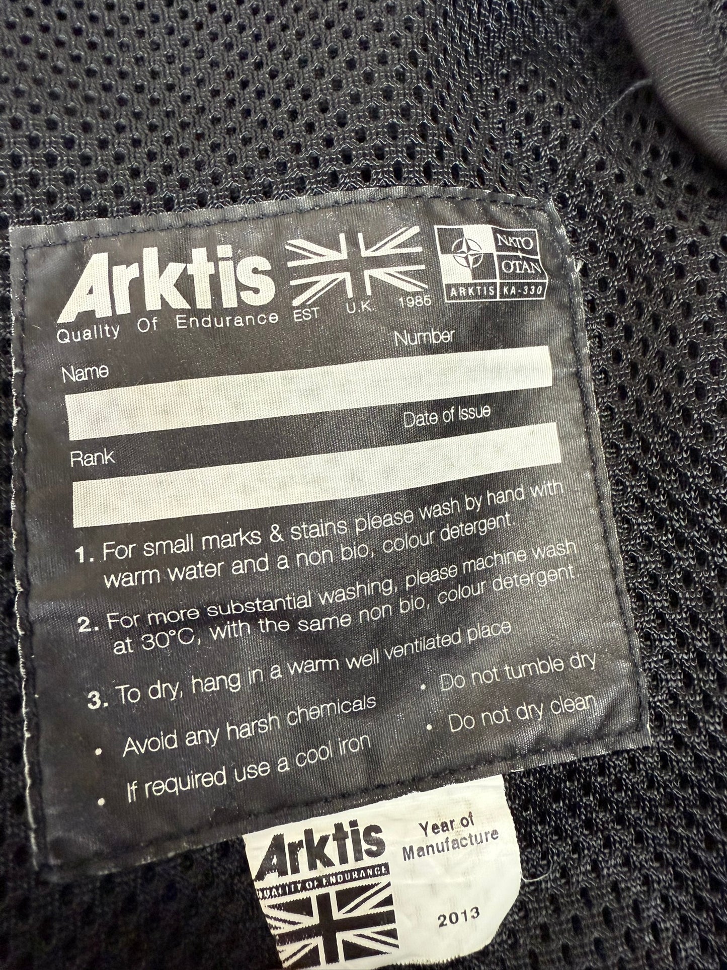 Ex Police Arktis Black Tactical Utility Vest & Pouches Security Airsoft - Large