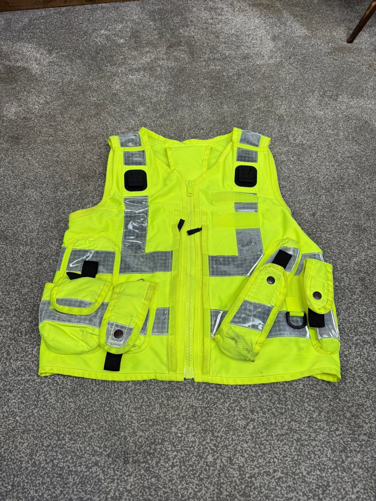 Ex Police Hi Vis Tac Vest Equipment Utility Vest Model 774 Patrol SIA Security