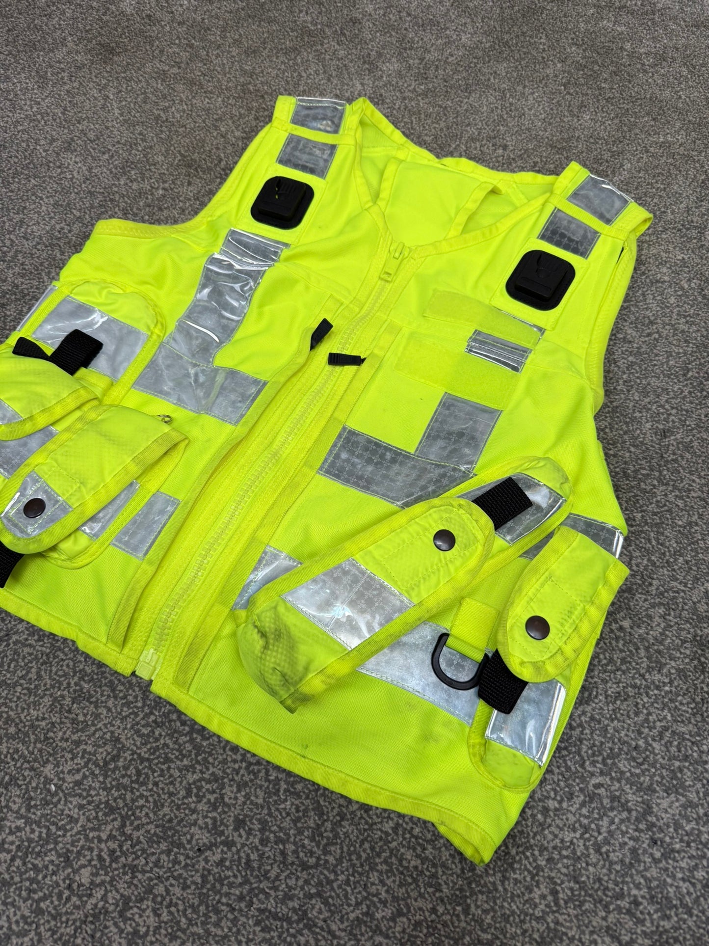 Ex Police Hi Vis Tac Vest Equipment Utility Vest Model 774 Patrol SIA Security