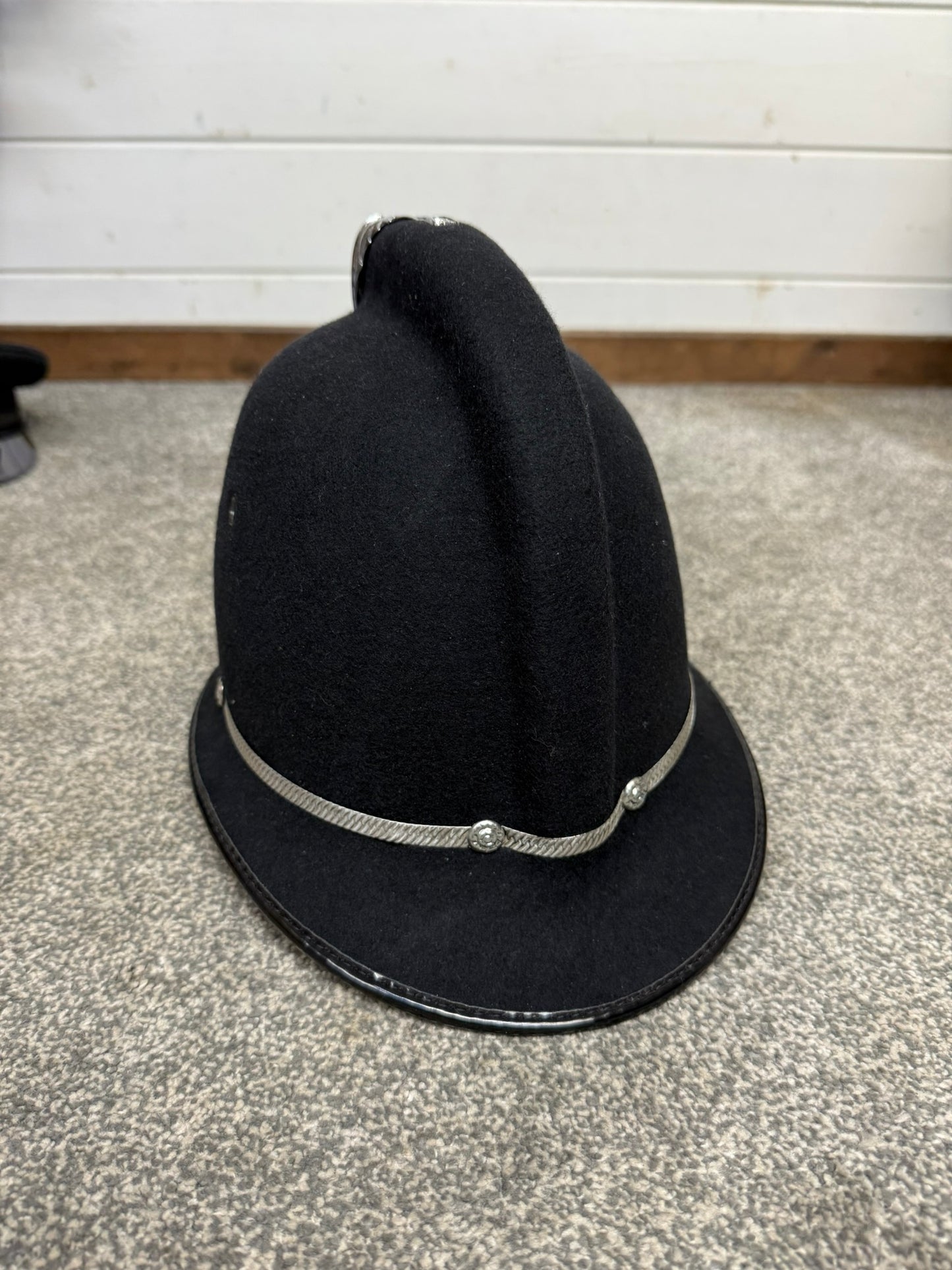 Obsolete Ex Essex Constabulary Coxcomb Police Bobby Helmet Collector Memorabilia