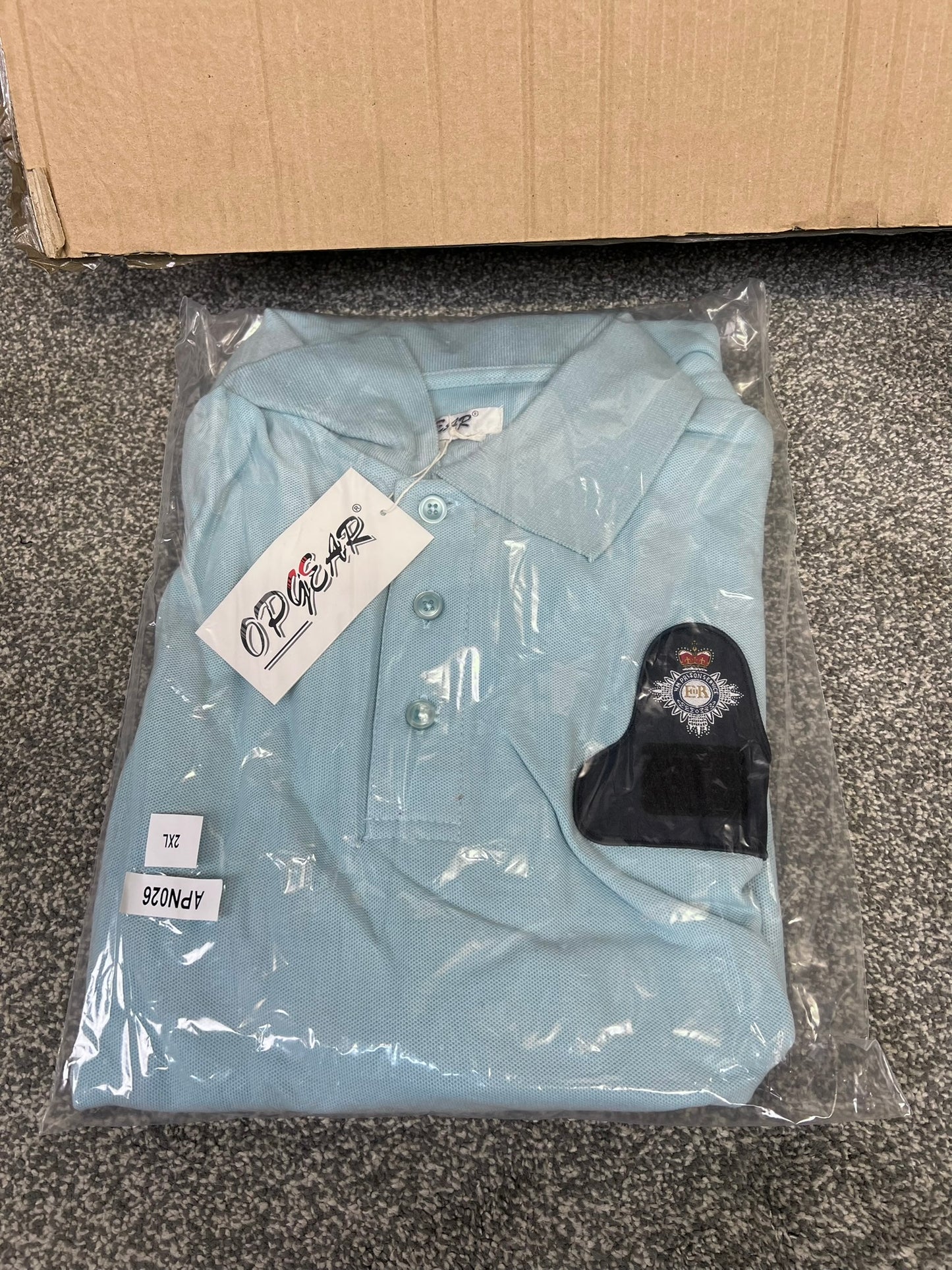27x Light Blue Polo Shirt T Shirt Job Lot Bundle HMP Prison Badged - 2XL (XXL)