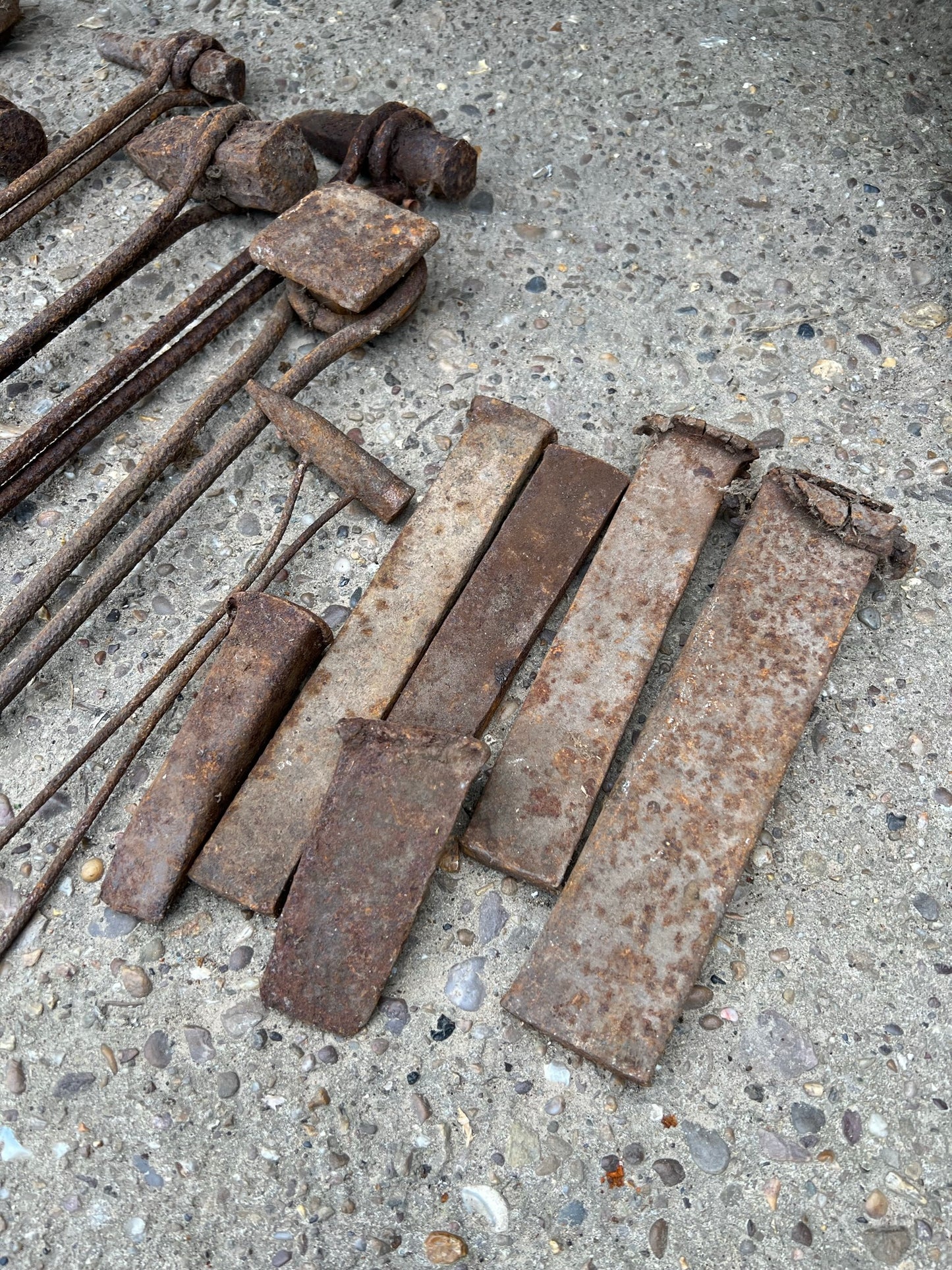 Vintage Blacksmith Swage Forging Anvil Tools Job Lot