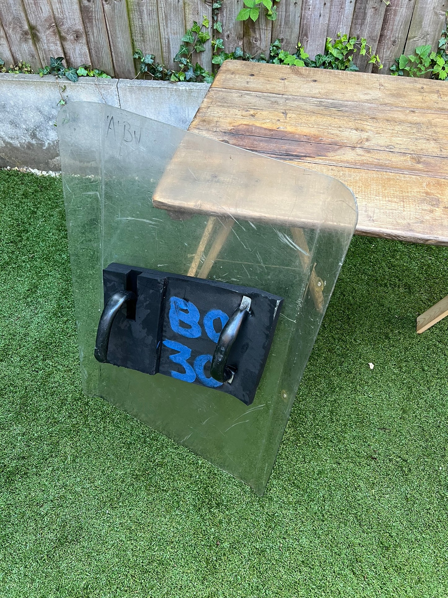 Ex NI RUC Police Riot Shield Collectible Airsoft Paintball Games Photo Film Prop