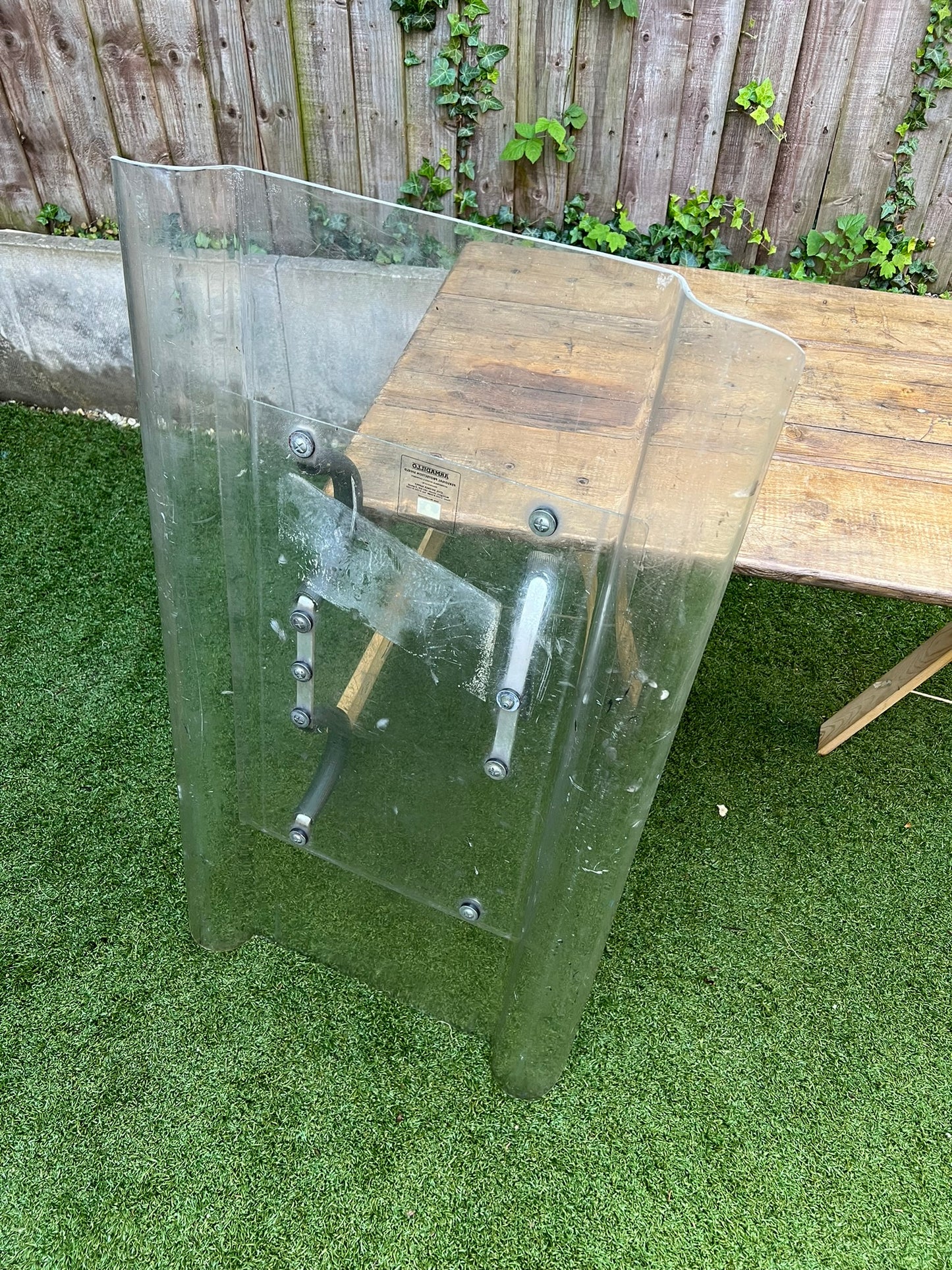 Ex Police Riot Shield Wall Quirky Art Display LARP Role Play Games Film Prop