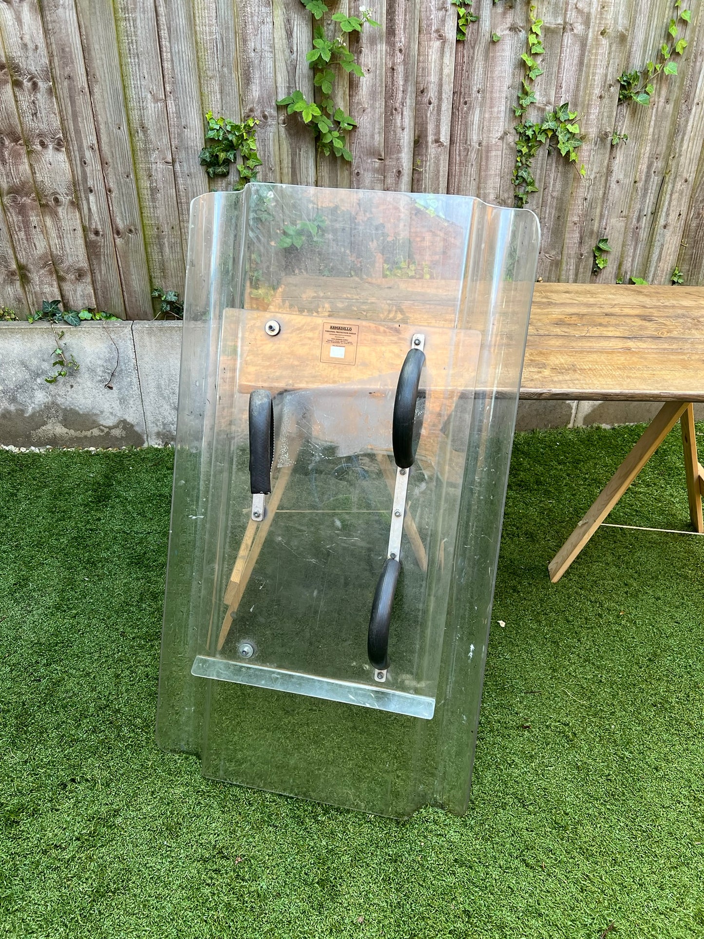 Ex Police Riot Shield Wall Quirky Art Display LARP Role Play Games Film Prop