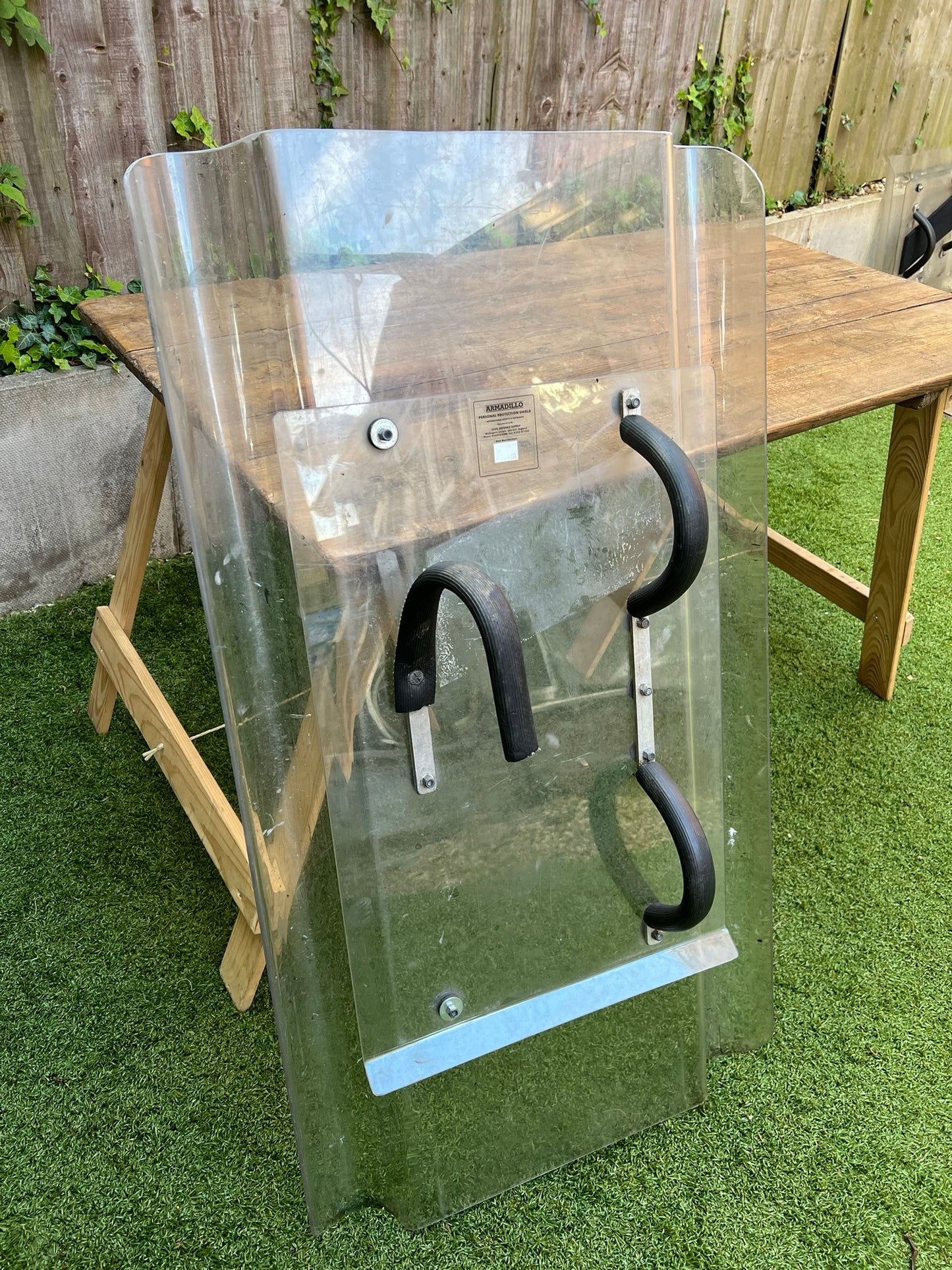 Ex Police Riot Shield Wall Quirky Art Display LARP Role Play Games Film Prop