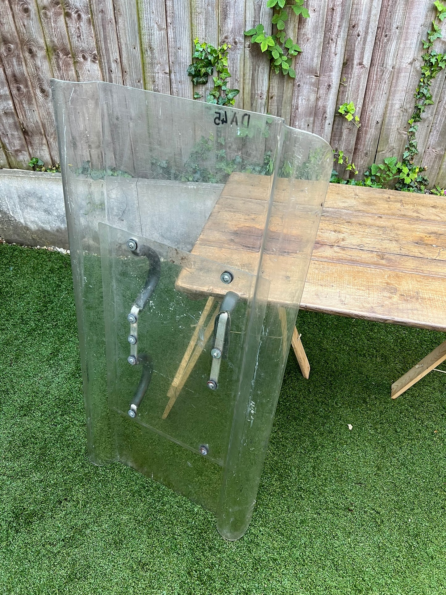 Genuine Ex Police Riot Shield Graffiti Art Airsoft Paintball Games Film Prop