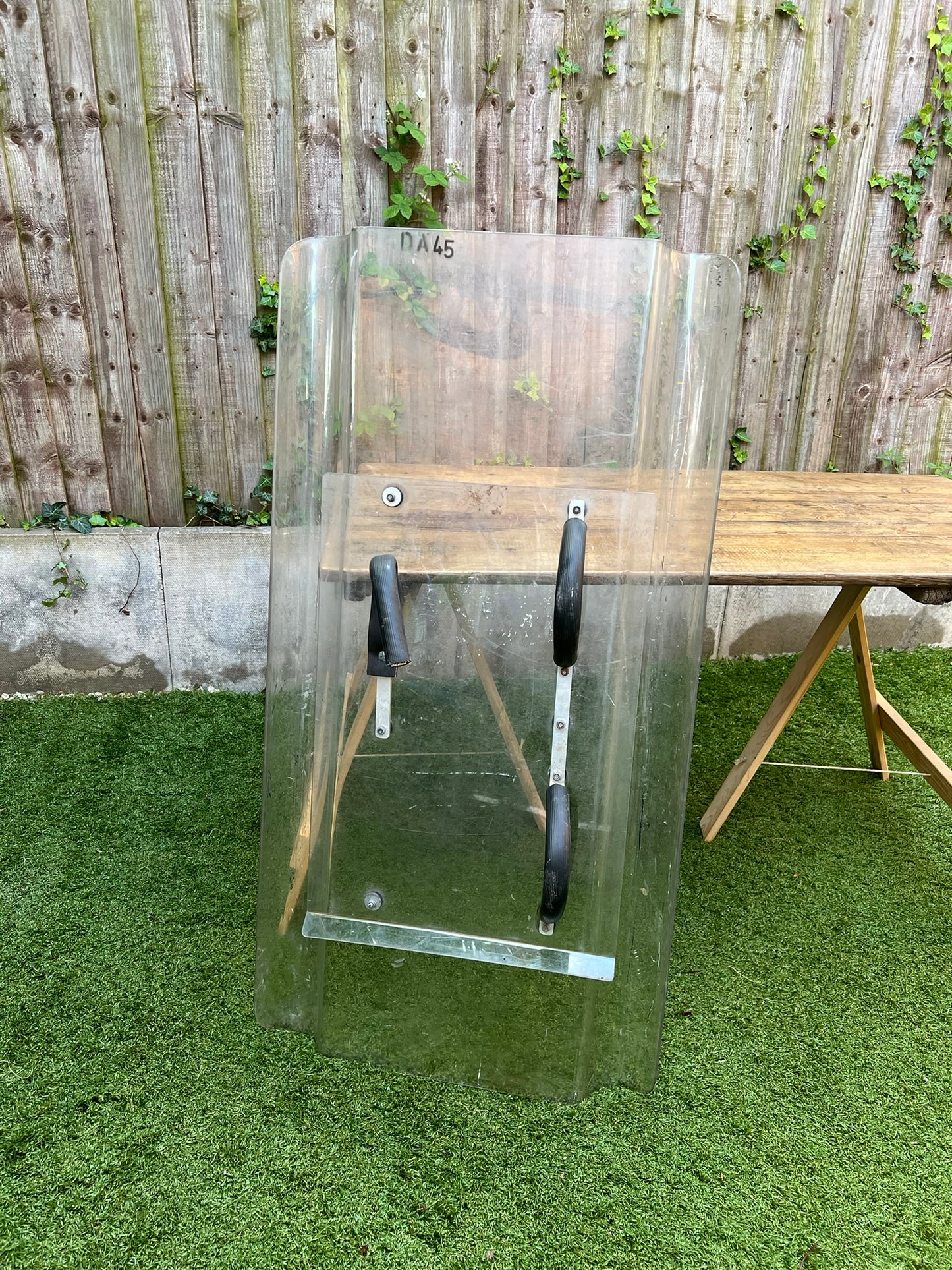 Genuine Ex Police Riot Shield Graffiti Art Airsoft Paintball Games Film Prop