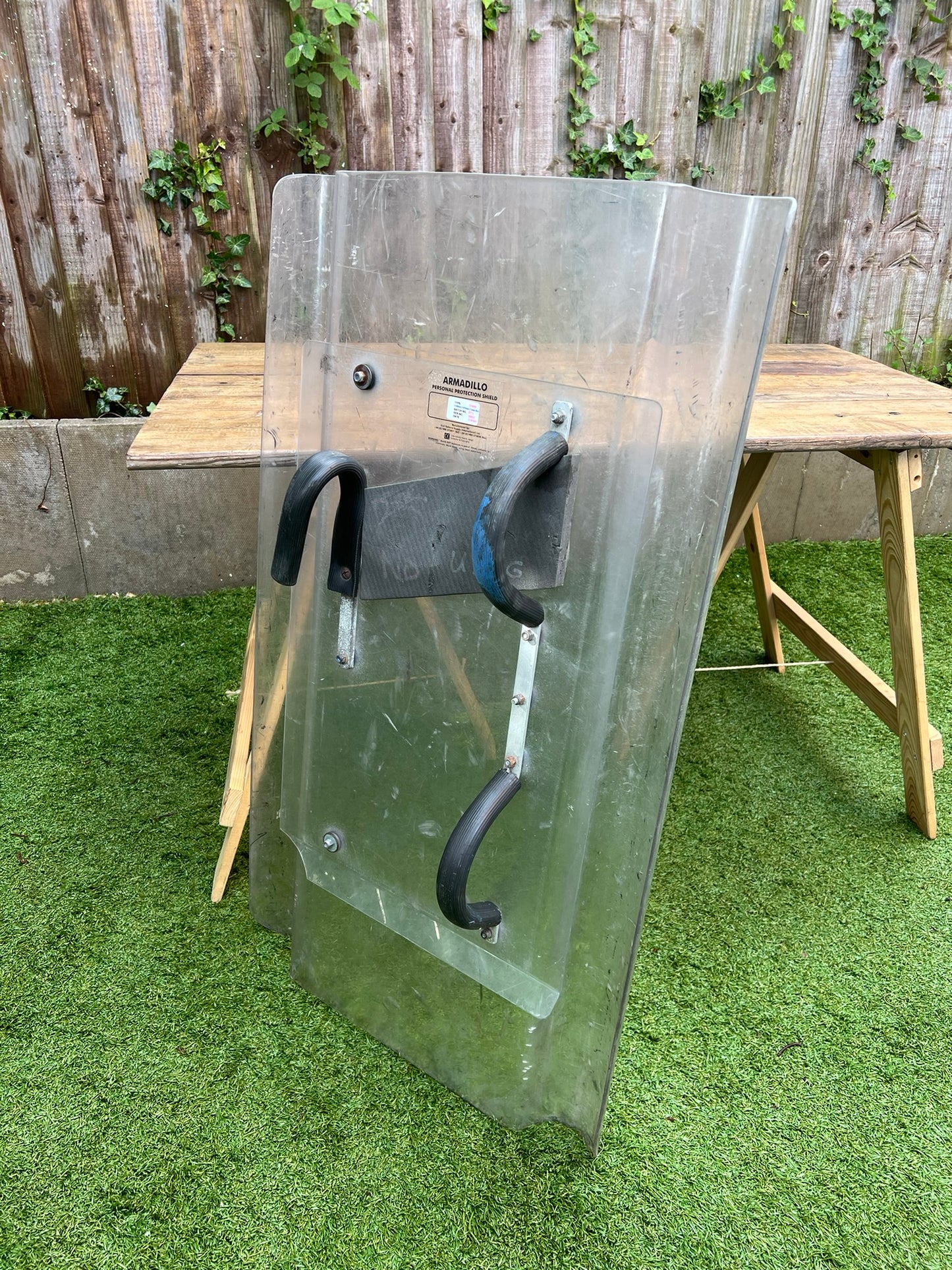 Ex Police Riot Shield Graffiti Art Airsoft Paintball Games Photo Film Prop