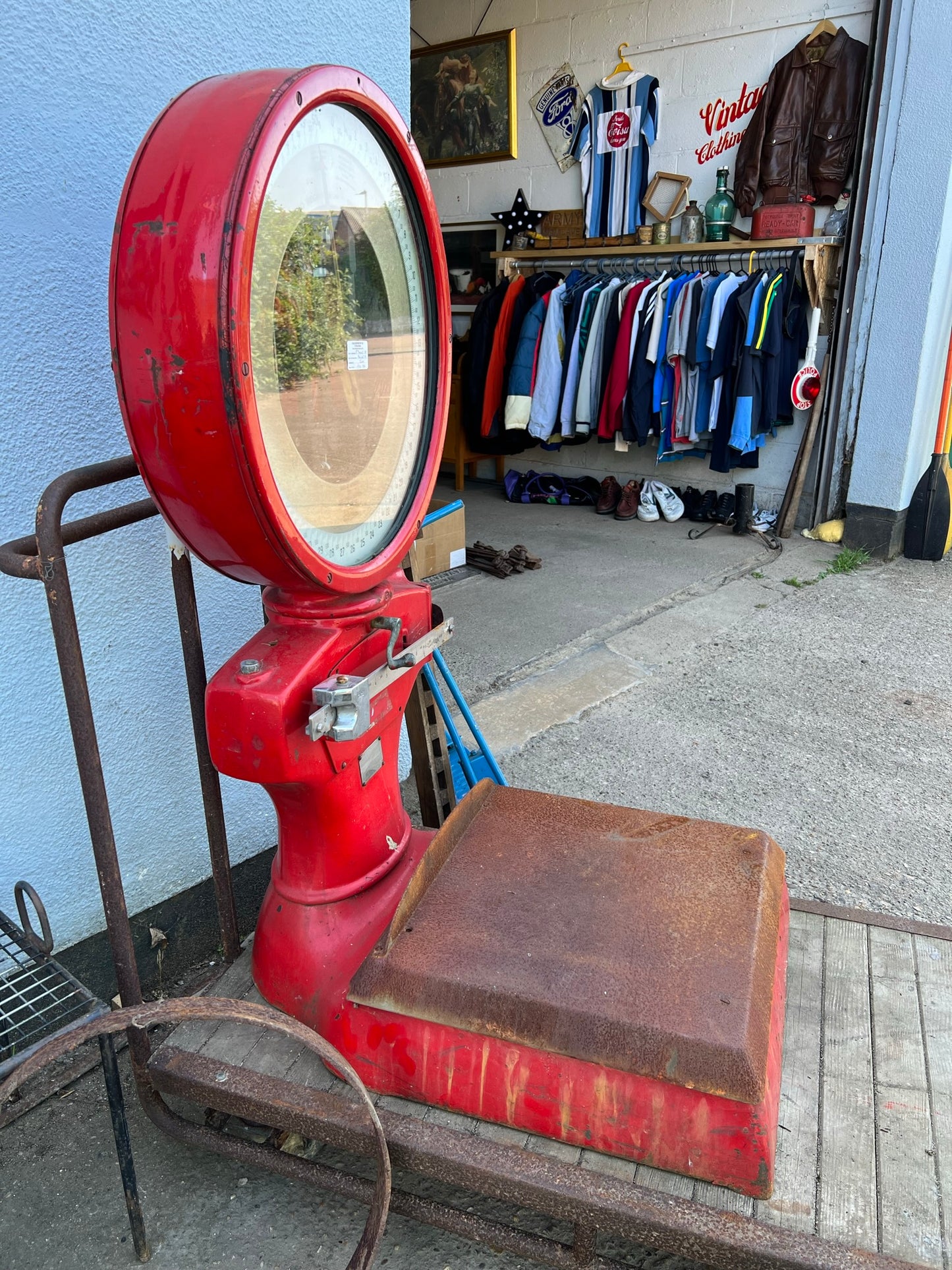 Industrial Platform Scales Vintage W&T Avery Weighing Scales 3301 CHB Warehouse Farm Shop Display