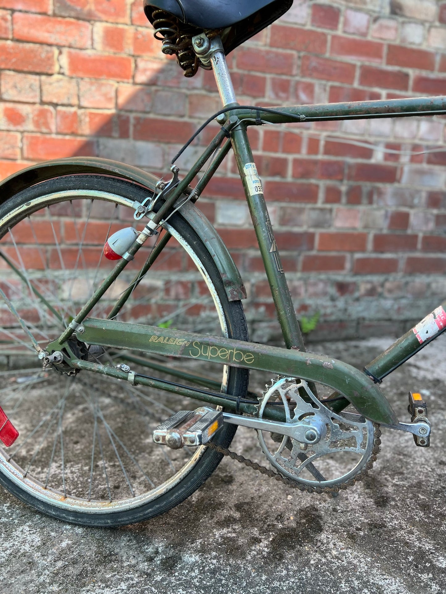 Vintage Raleigh Superbe Men's Bicycle Retro Retail Shop Decor Bike Display
