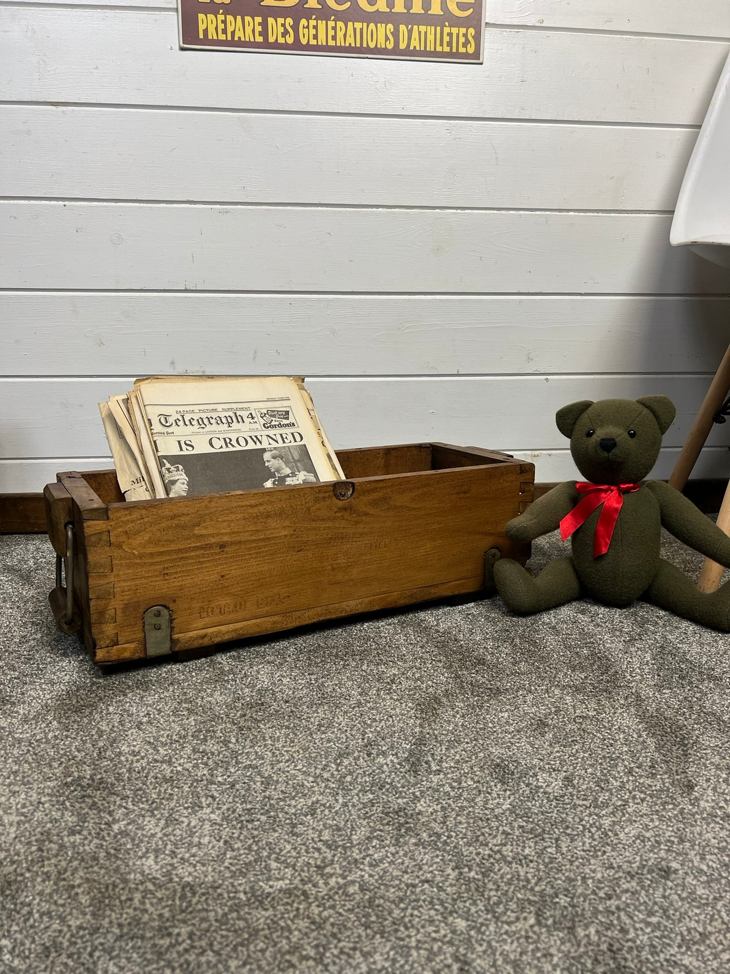 Rustic Wooden Storage Box Reclaimed Ammo Crate Home Decor Vintage Gift Box
