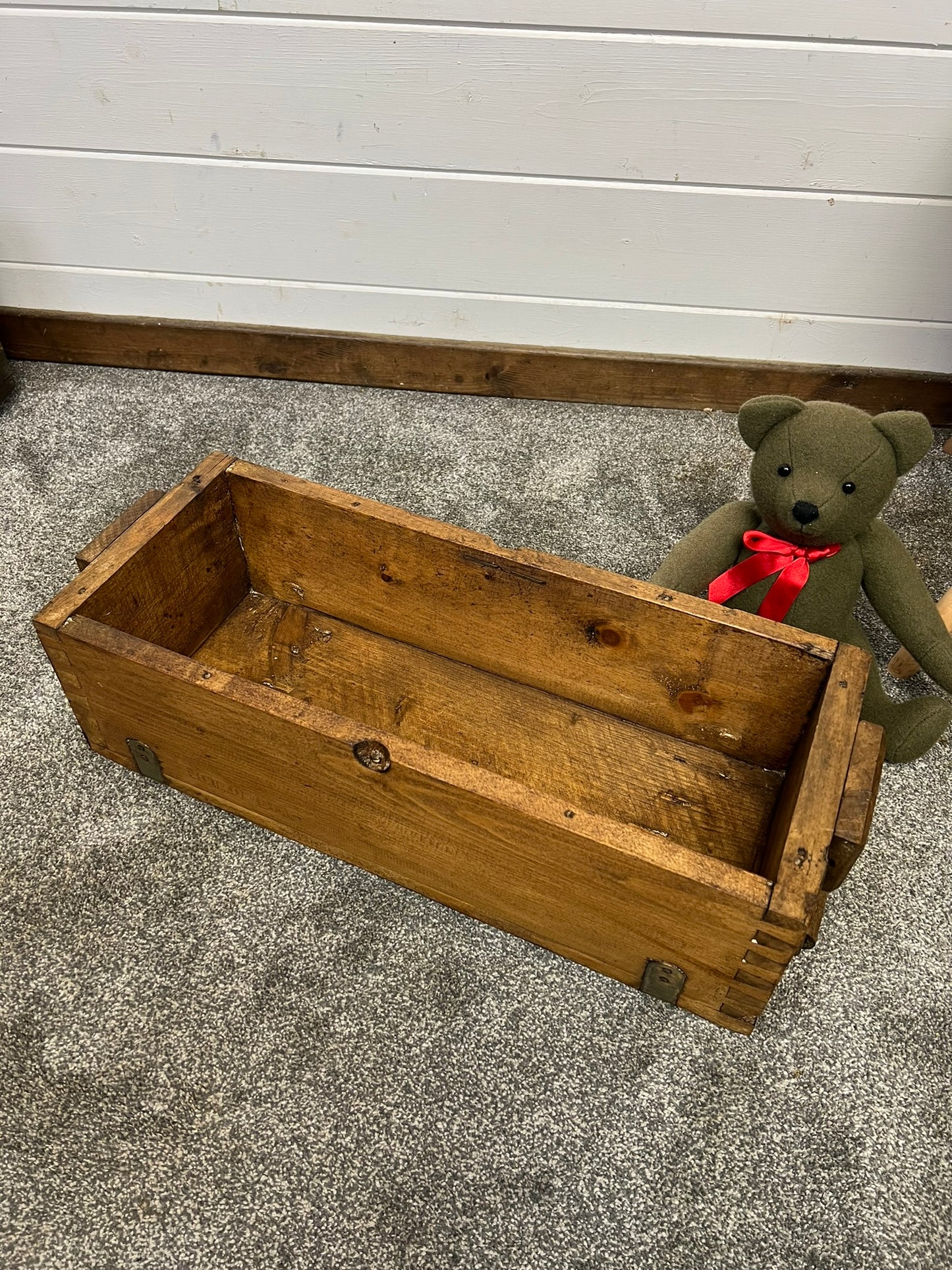 Rustic Wooden Storage Box Reclaimed Ammo Crate Home Decor Vintage Gift Box