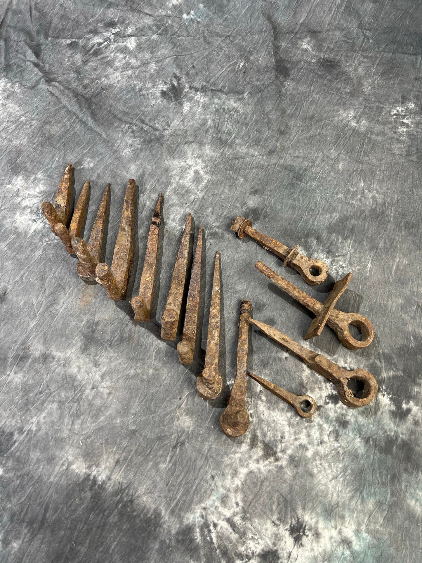 13x Vintage Reclaimed Gate Post Hinges Job Lot