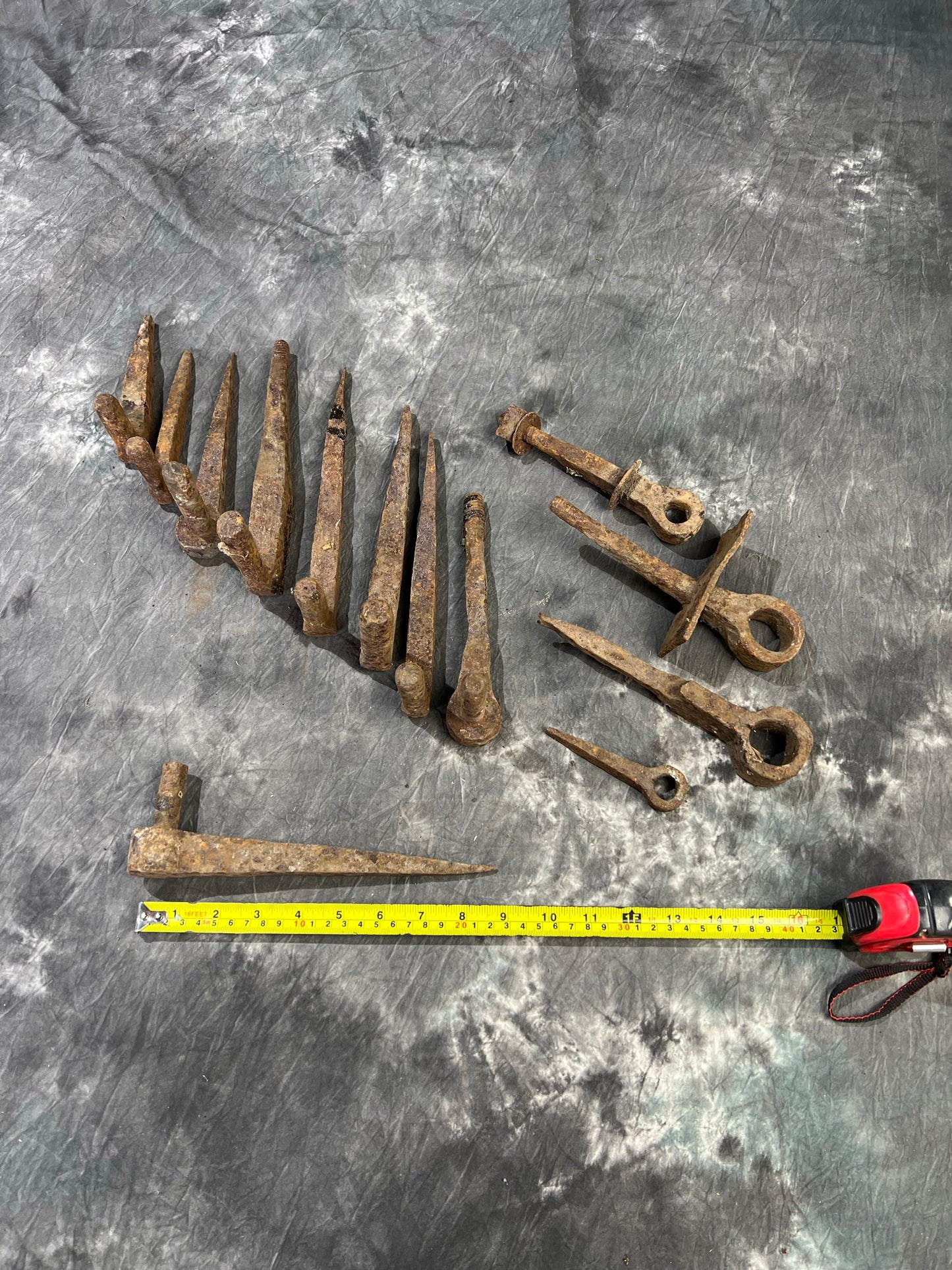 13x Vintage Reclaimed Gate Post Hinges Job Lot