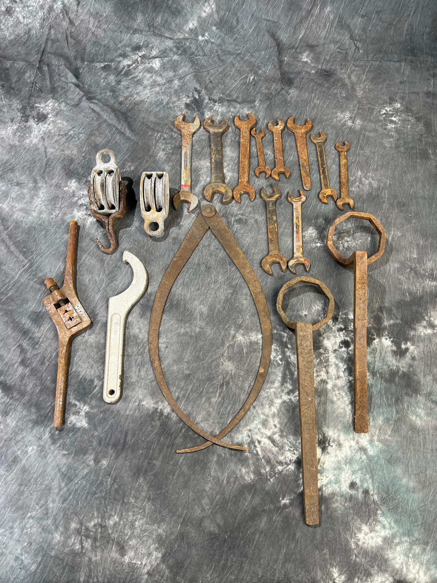 Vintage Garage Workshop Tools JOB LOT - 17x Items Reclaimed Workshop Tools