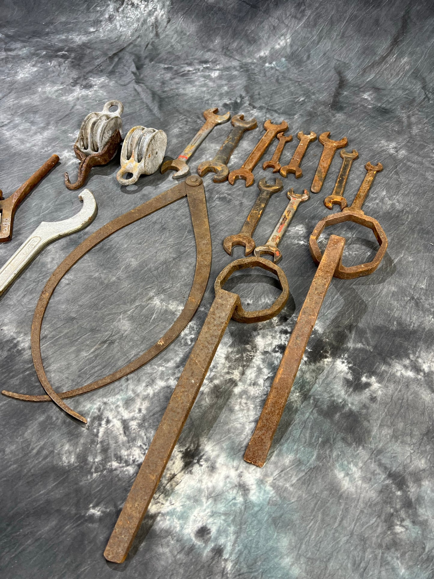Vintage Garage Workshop Tools JOB LOT - 17x Items Reclaimed Workshop Tools