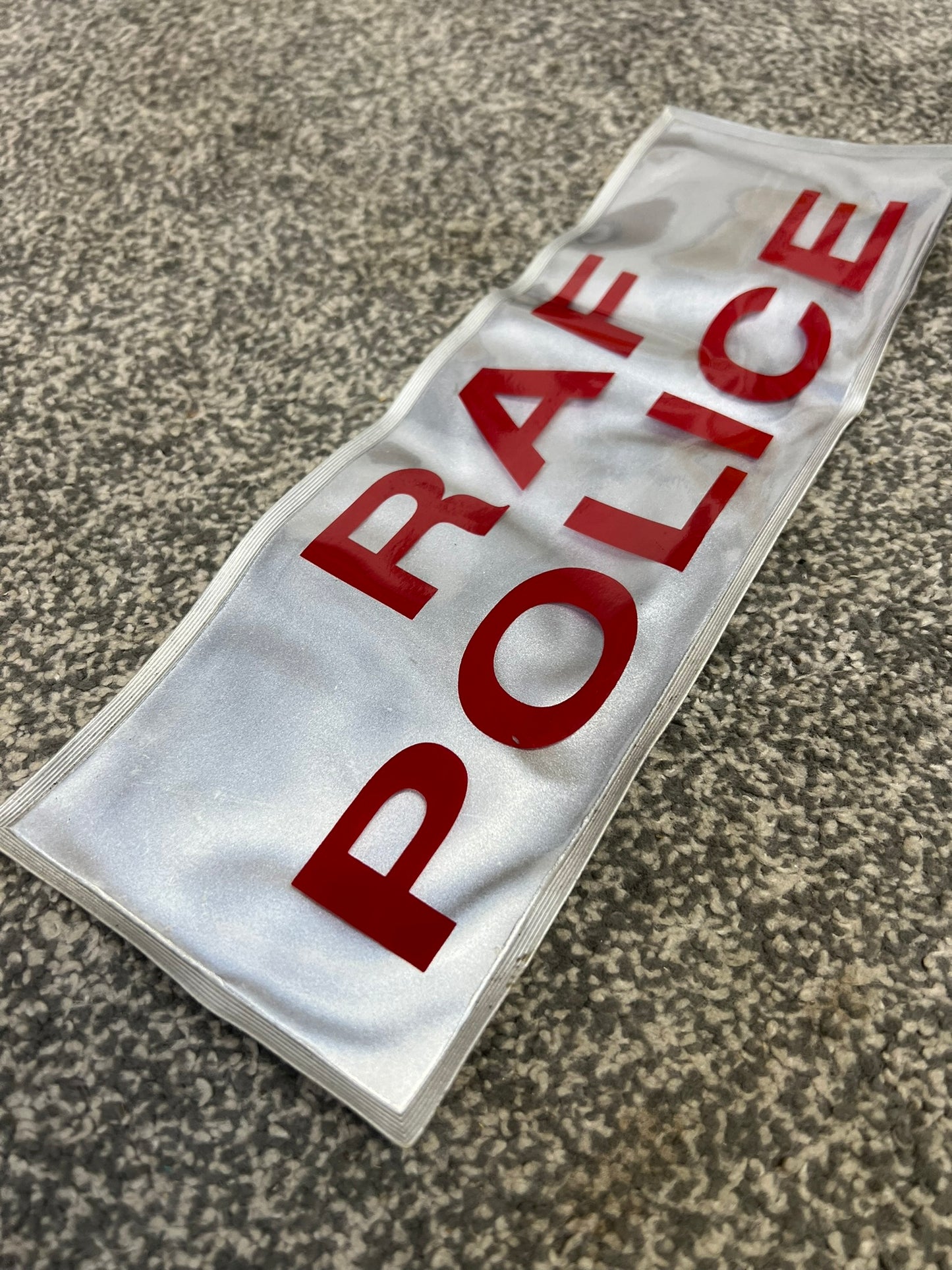 RAF Police Clothing Badge Patch Genuine Obsolete Reflective Collectible Film TV