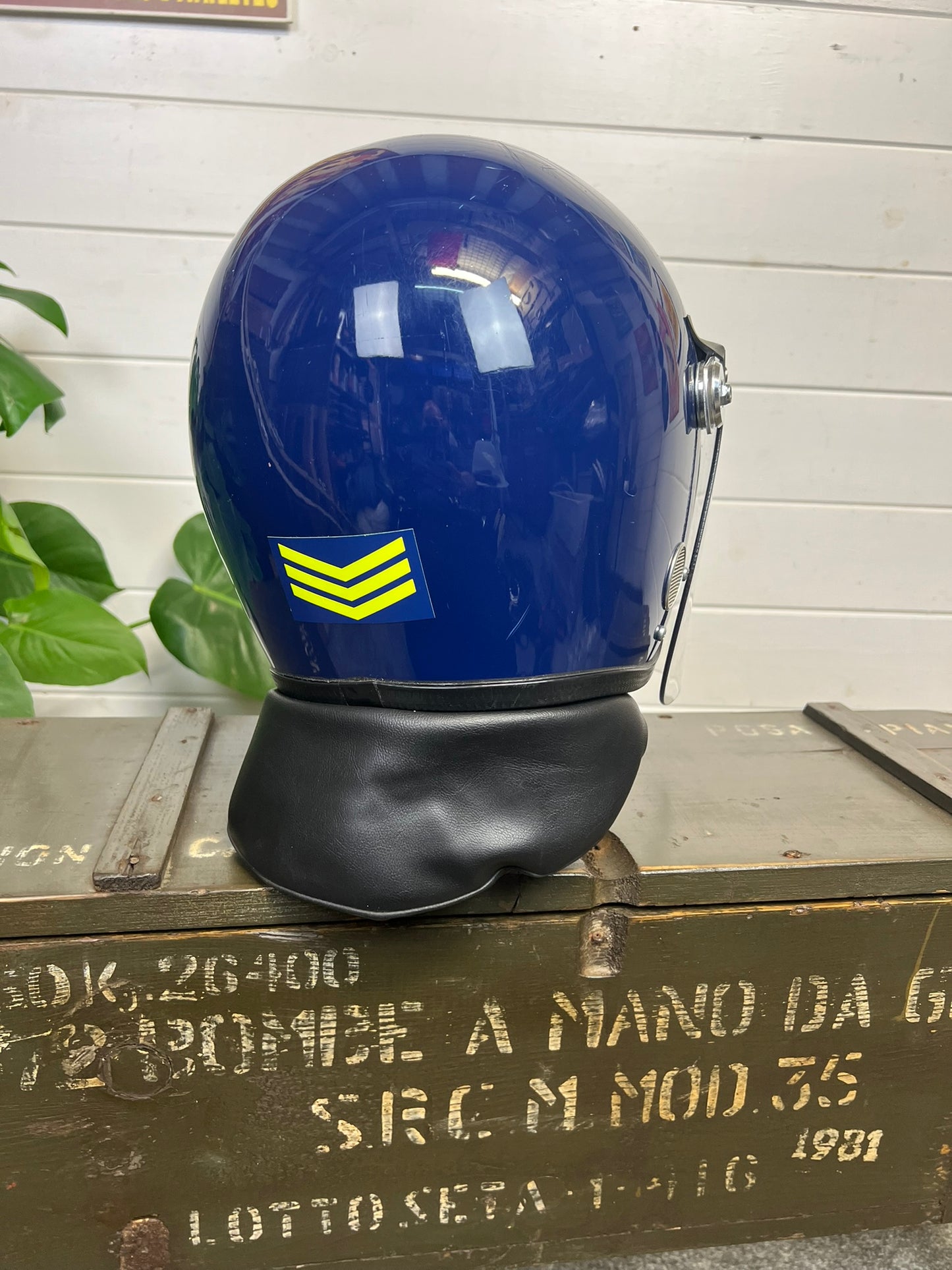 Ex Police Riot Helmet Genuine Obsolete Public Order Protection 58-59cm Security Film Prop Display