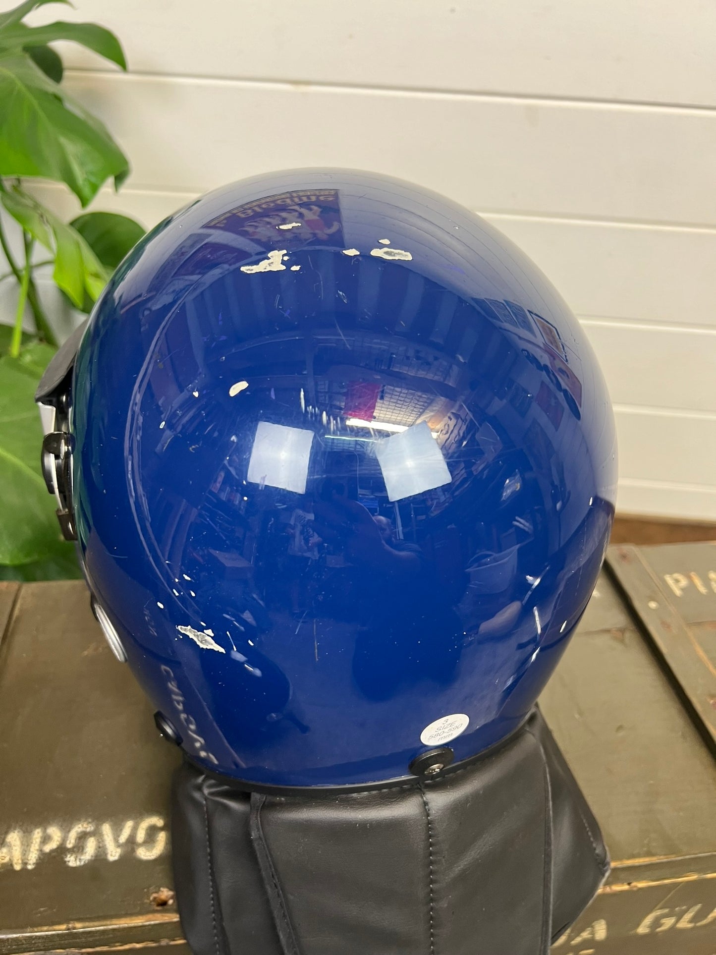 Ex Police Riot Helmet Genuine Obsolete Public Order Protection 58-59cm Security Film Prop Display