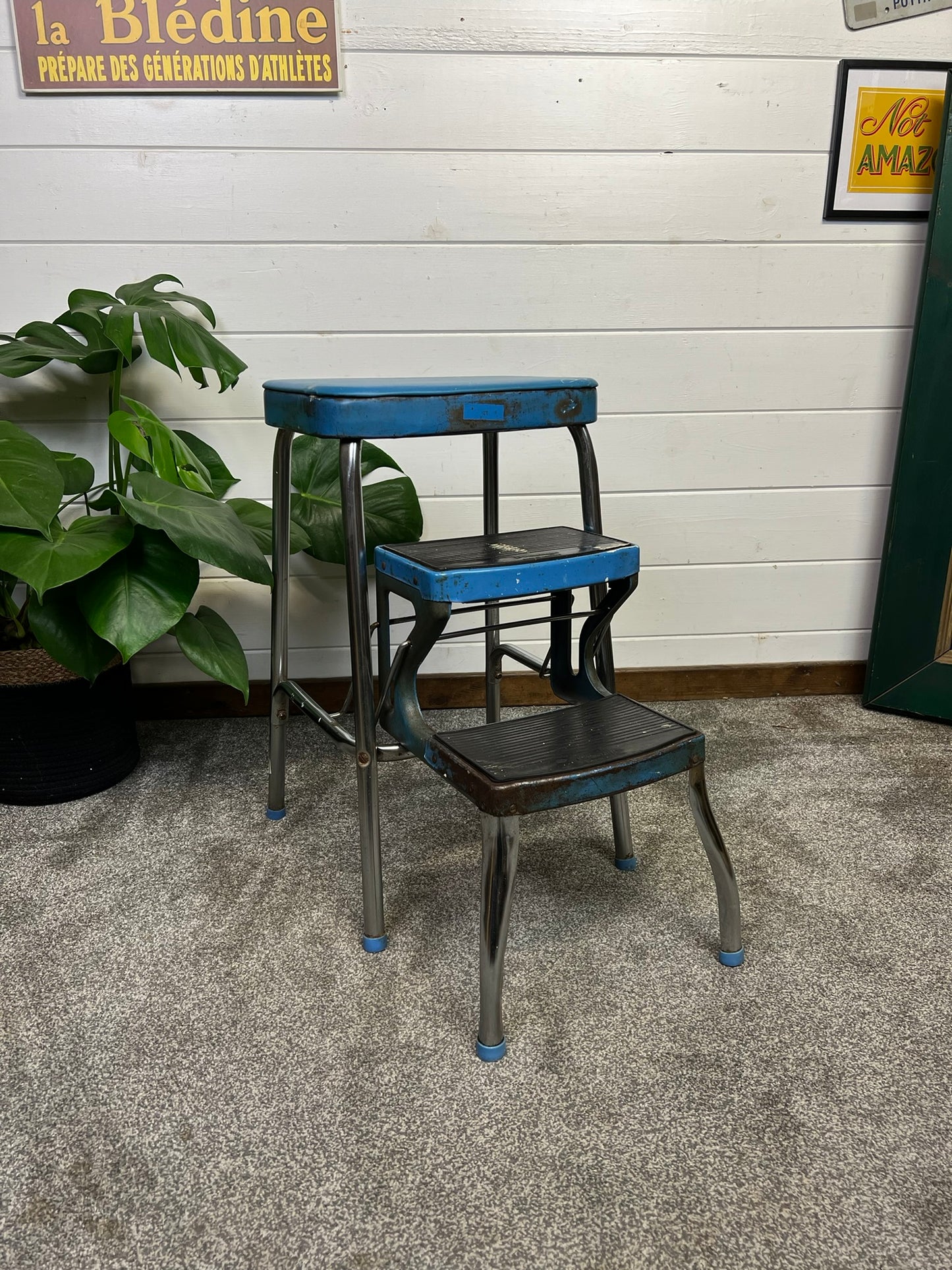 Vintage Retro Folding Step Stool Mid Century Made by Prestige 50's Retro Kitchen