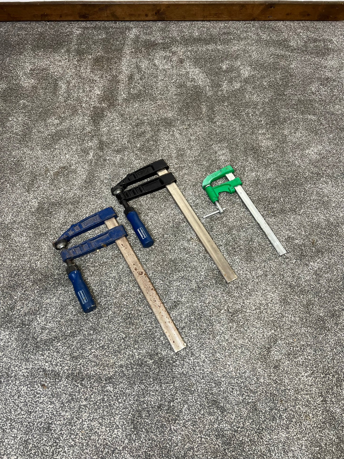 3x Woodwork F Clamp Job Lot Carpenter Workshop Tools