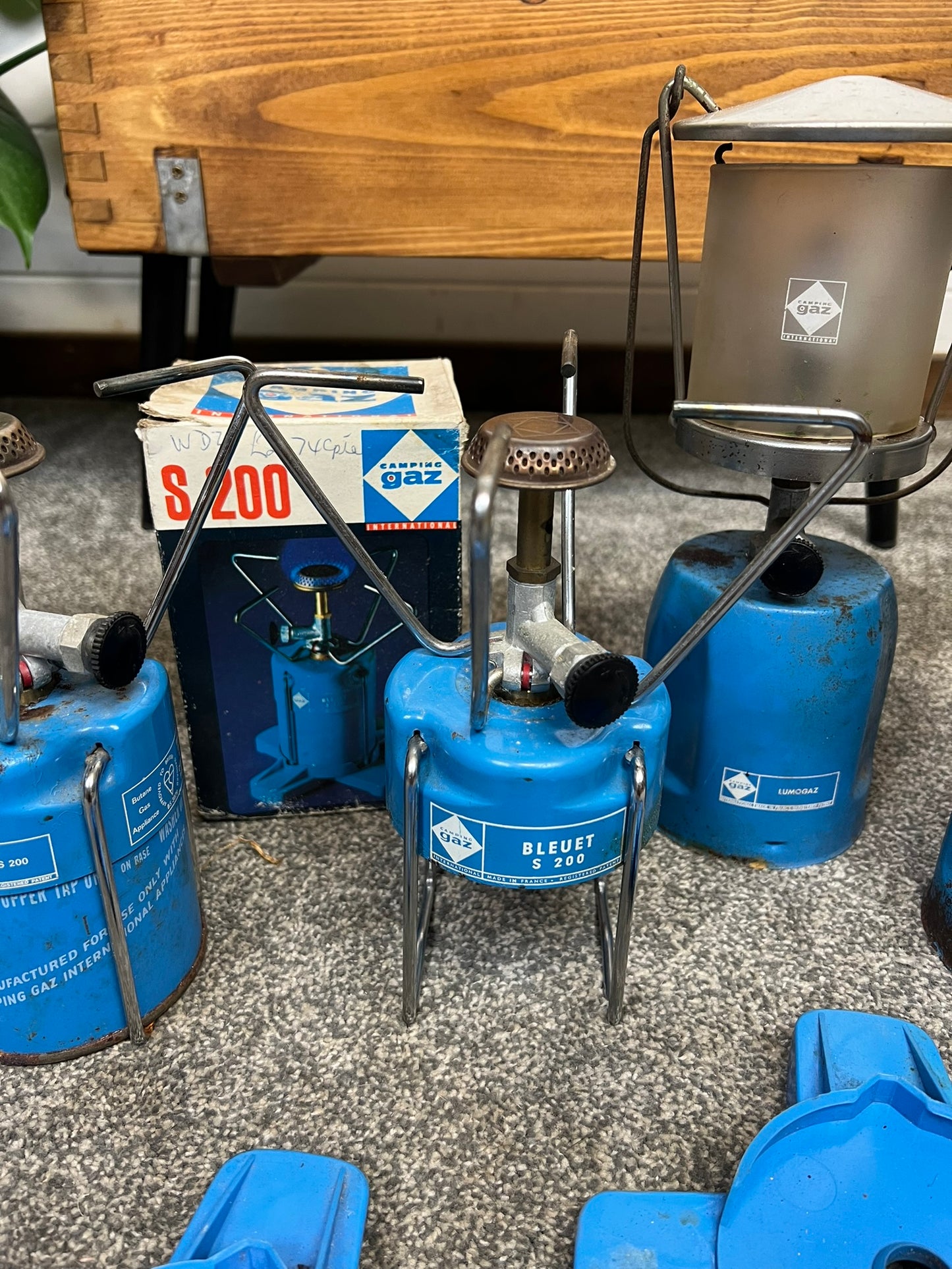 4x Vintage Camping Gaz Stove & Lantern Lamp Job Lot Camping Cooking