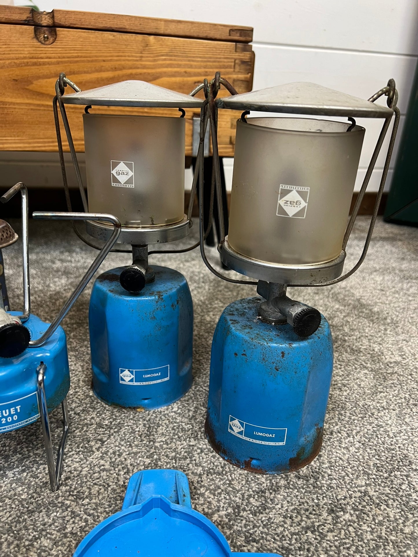 4x Vintage Camping Gaz Stove & Lantern Lamp Job Lot Camping Cooking