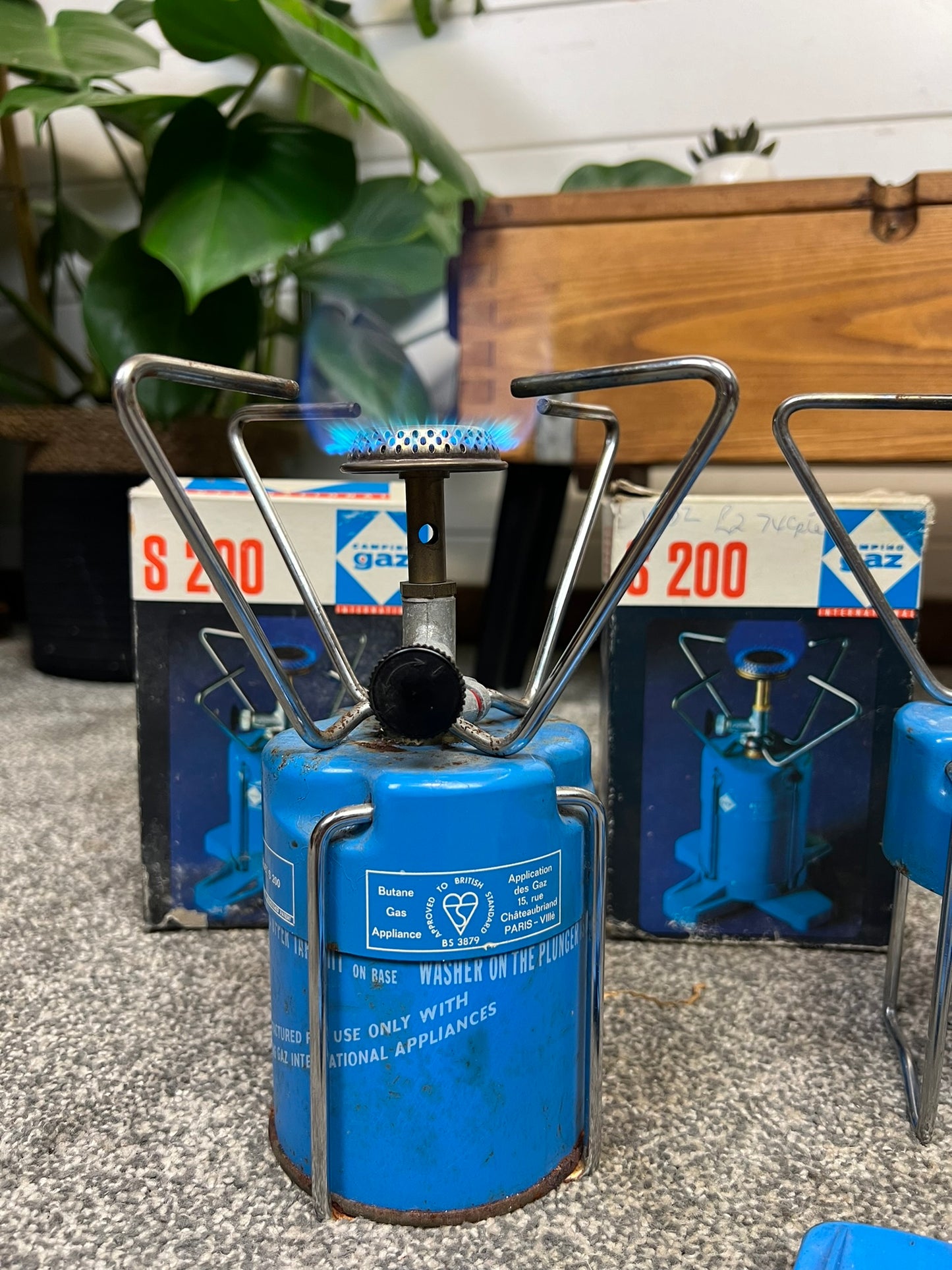 4x Vintage Camping Gaz Stove & Lantern Lamp Job Lot Camping Cooking