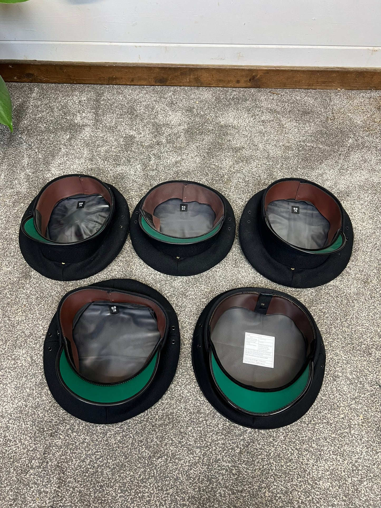 Ex Police Black Peak Cap Genuine Issue Chauffeur Fancy Dress Theatre Film Prop Collectible