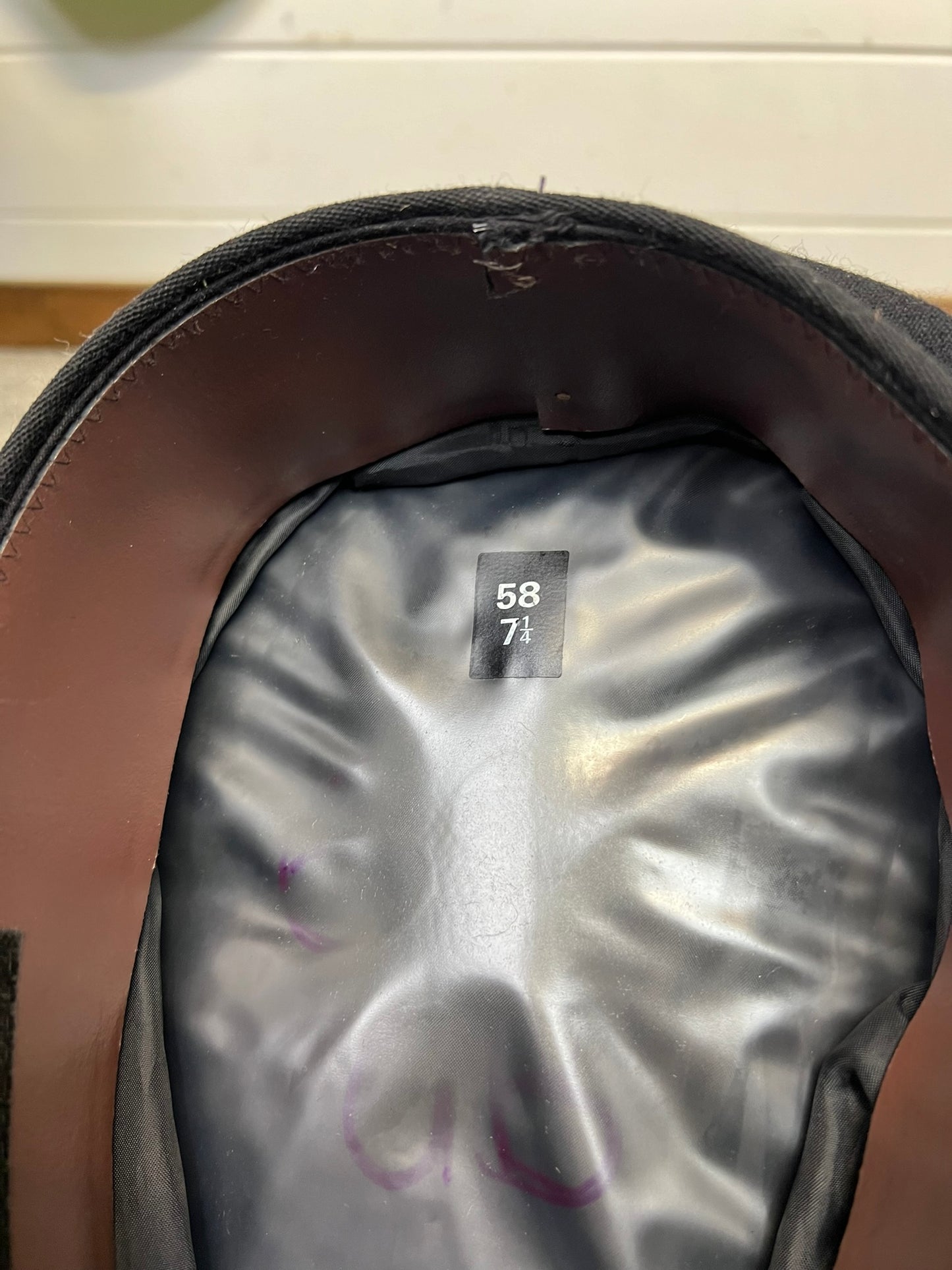 Ex Police Black Peak Cap Genuine Issue Chauffeur Fancy Dress Theatre Film Prop Collectible