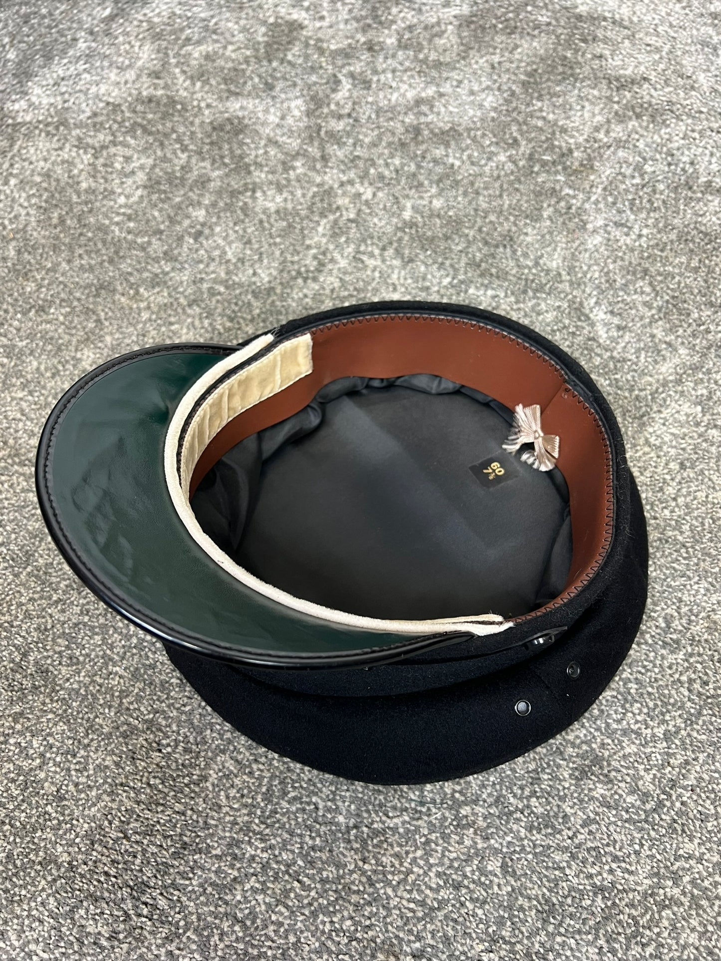 Vintage Ex Police Superintendent Wool Peak Cap 60cm Braided Peak Collectible Prop Display