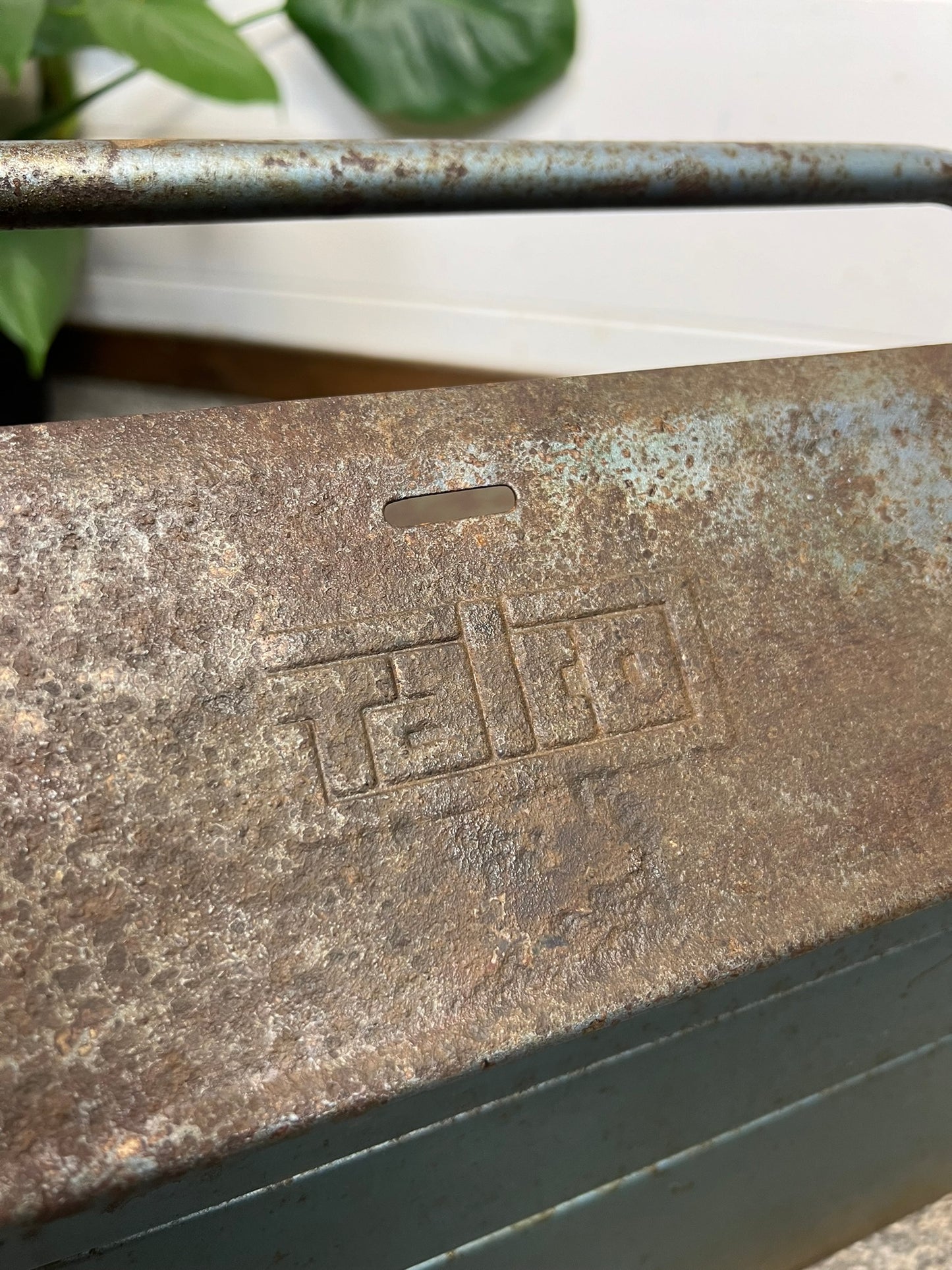 Vintage Talco Toolbox Metal Engineers Cantilever Tool Box Rustic Patina Tool Chest