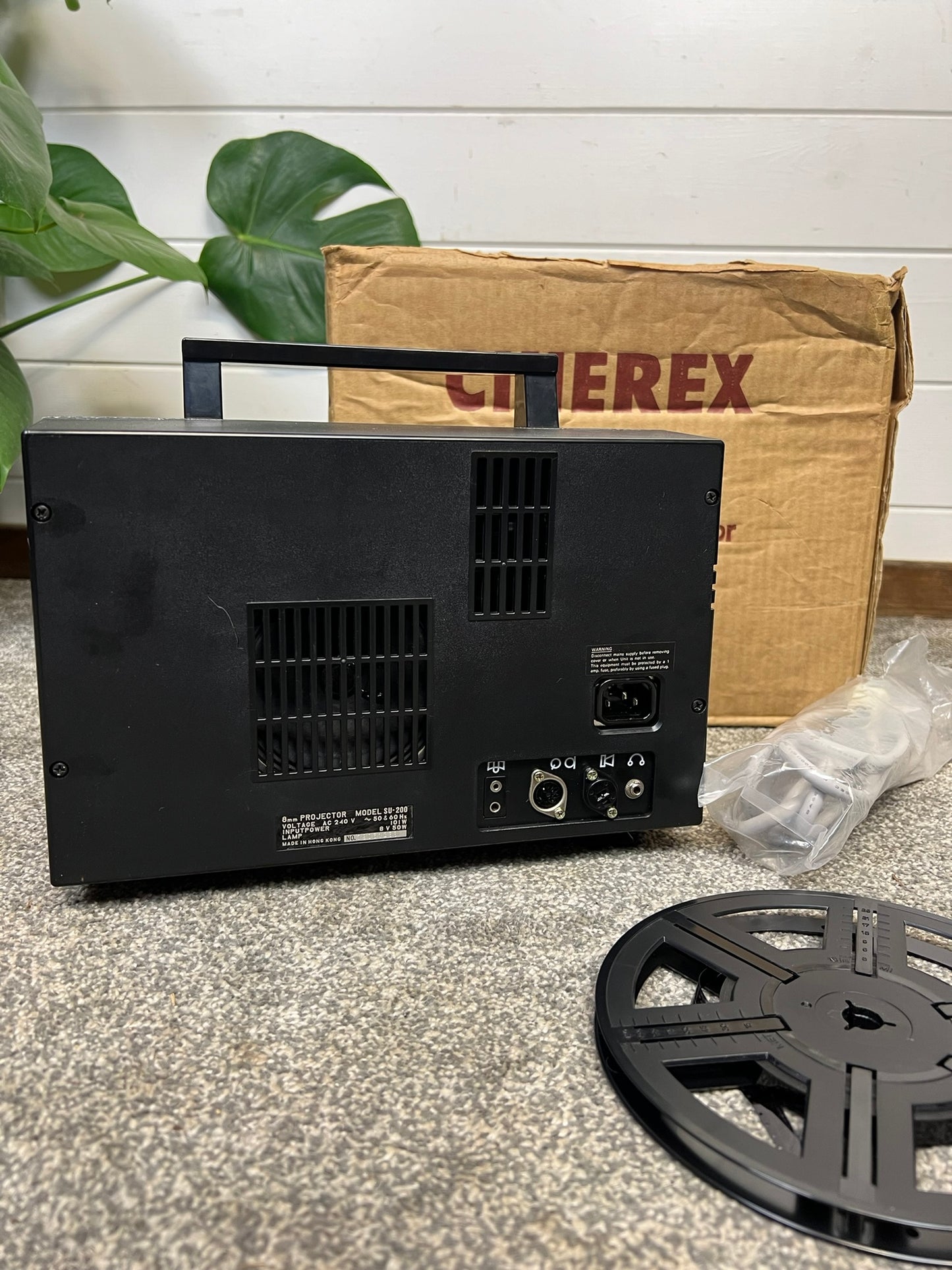 Vintage Cinerex SU 200 8mm Movie Sound Projector Retro Movie Reel Film - Working