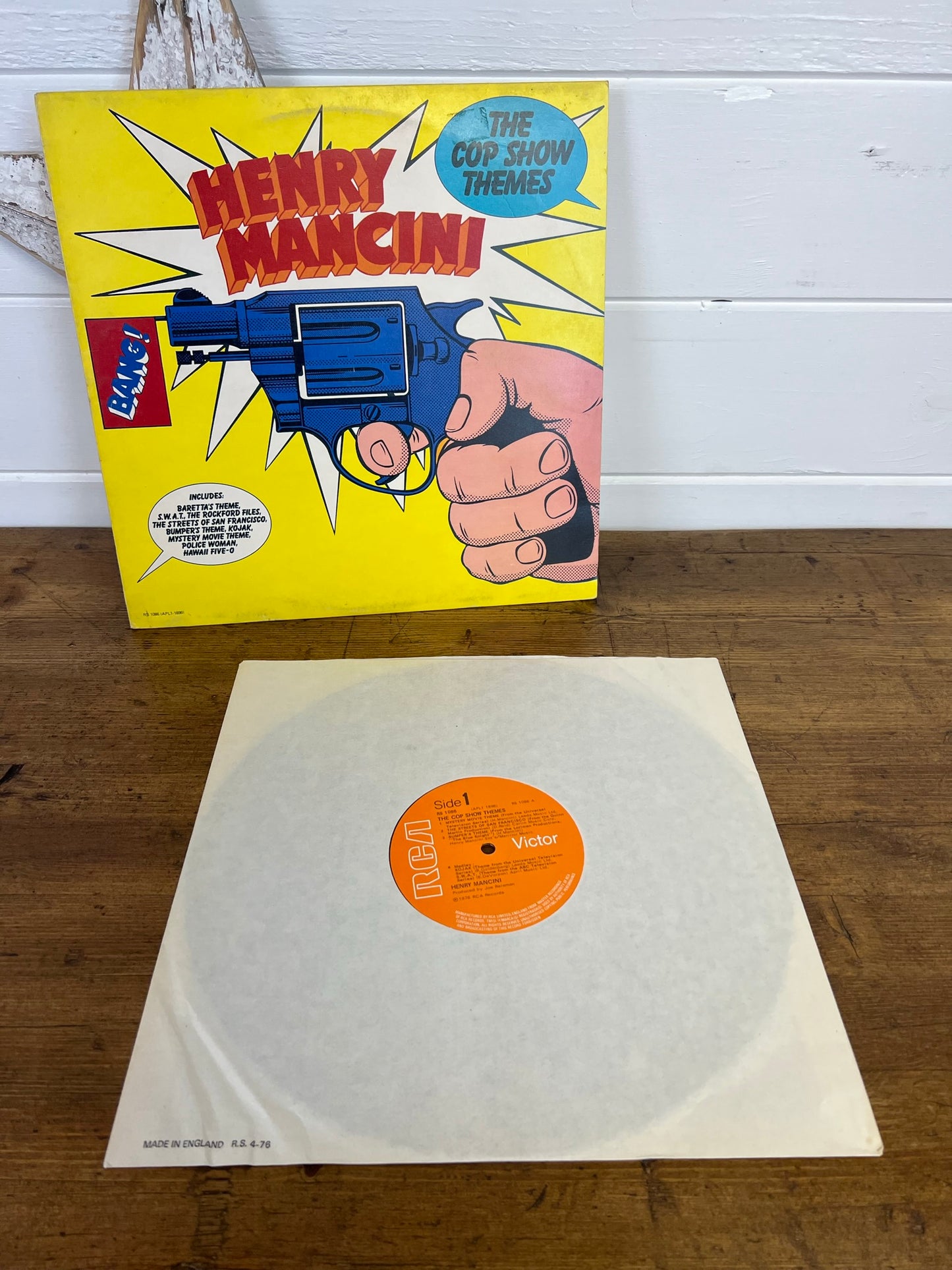 Henry Mancini - The Cop Show Themes LP Vinyl Record RCA - APL1 1896