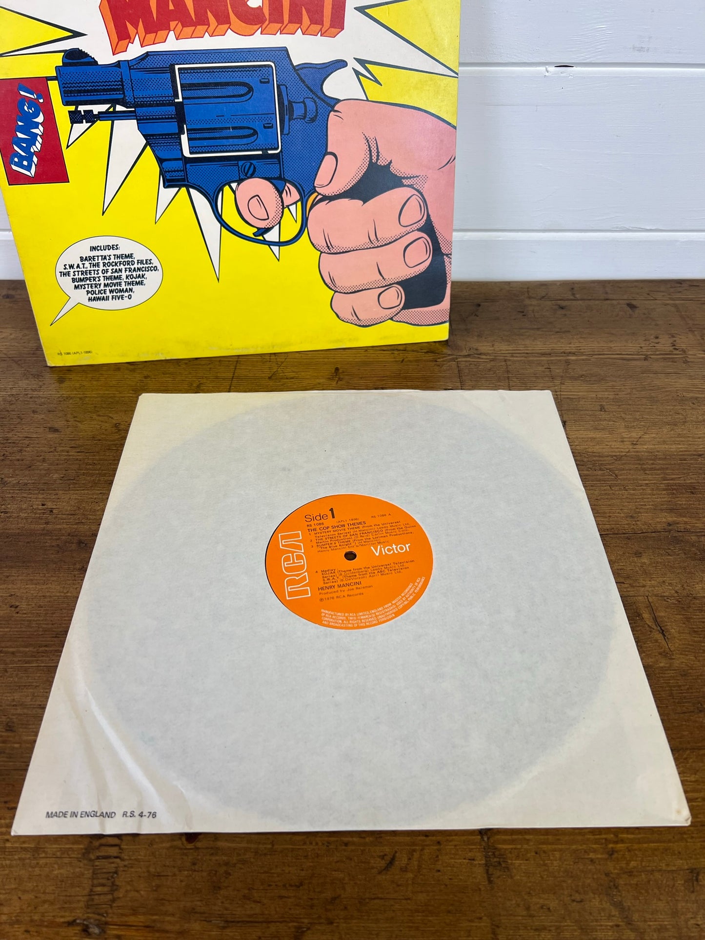 Henry Mancini - The Cop Show Themes LP Vinyl Record RCA - APL1 1896