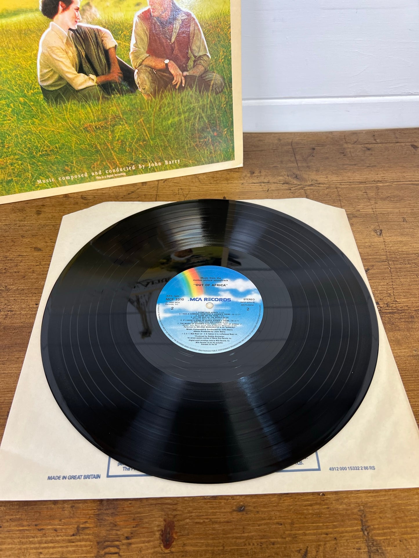 John Barry - Out Of Africa Soundtrack LP Vinyl Record MCA Records