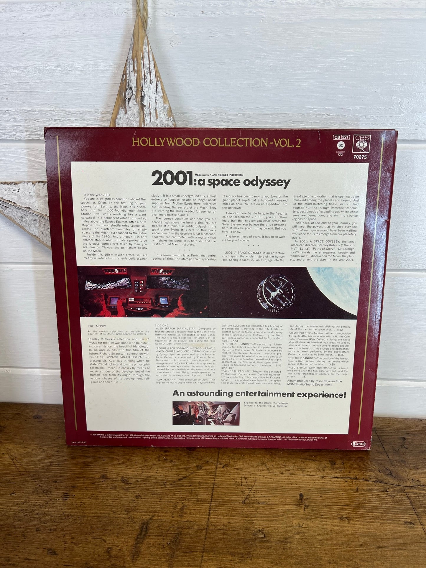 Hollywood Collection 2001 A Space Odyssey LP Vinyl Record CBS 1968