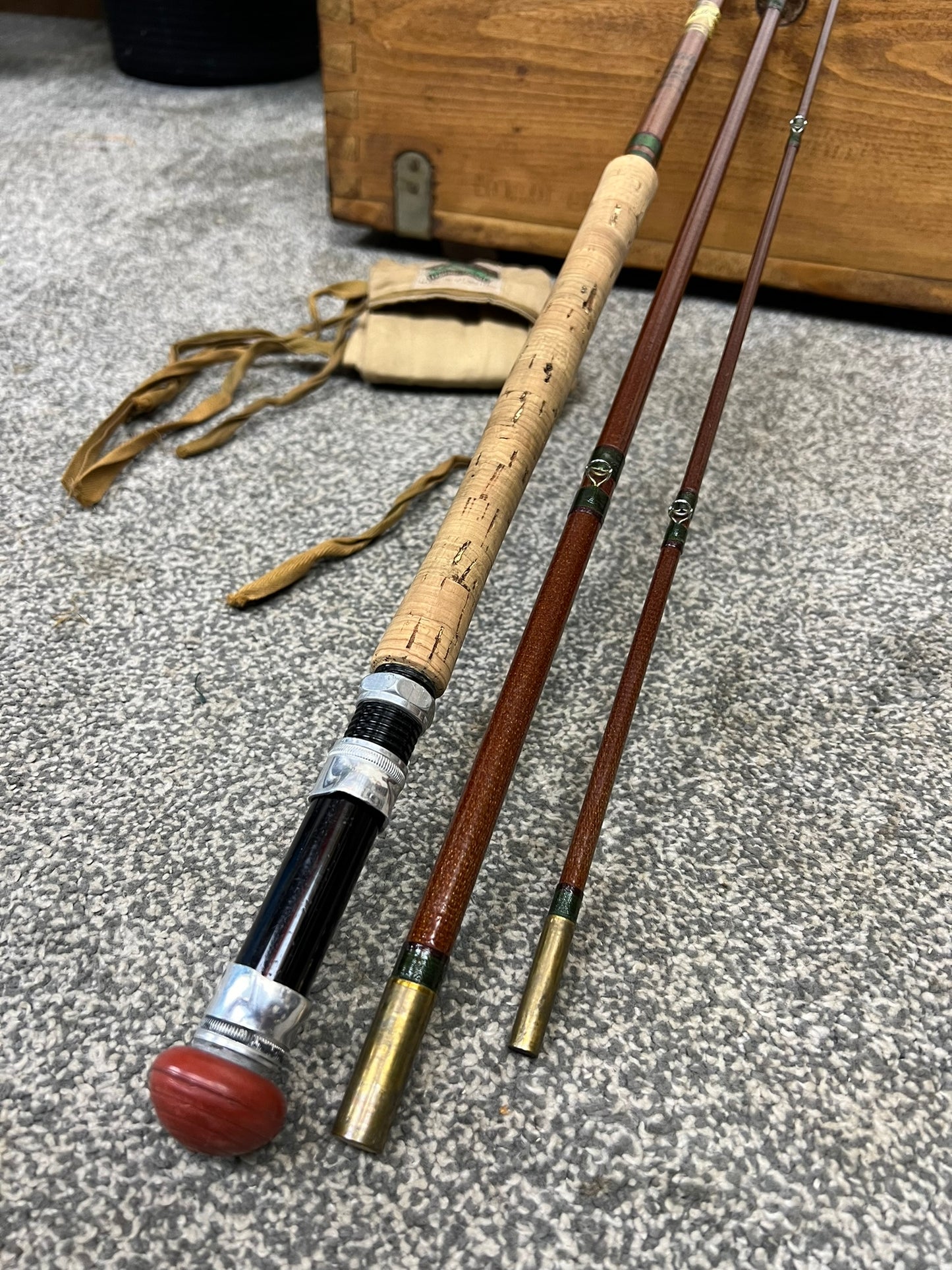 Vintage Milbro Trufly 10ft Fly Rod Fibreglass Fishing Rod - Made in Scotland