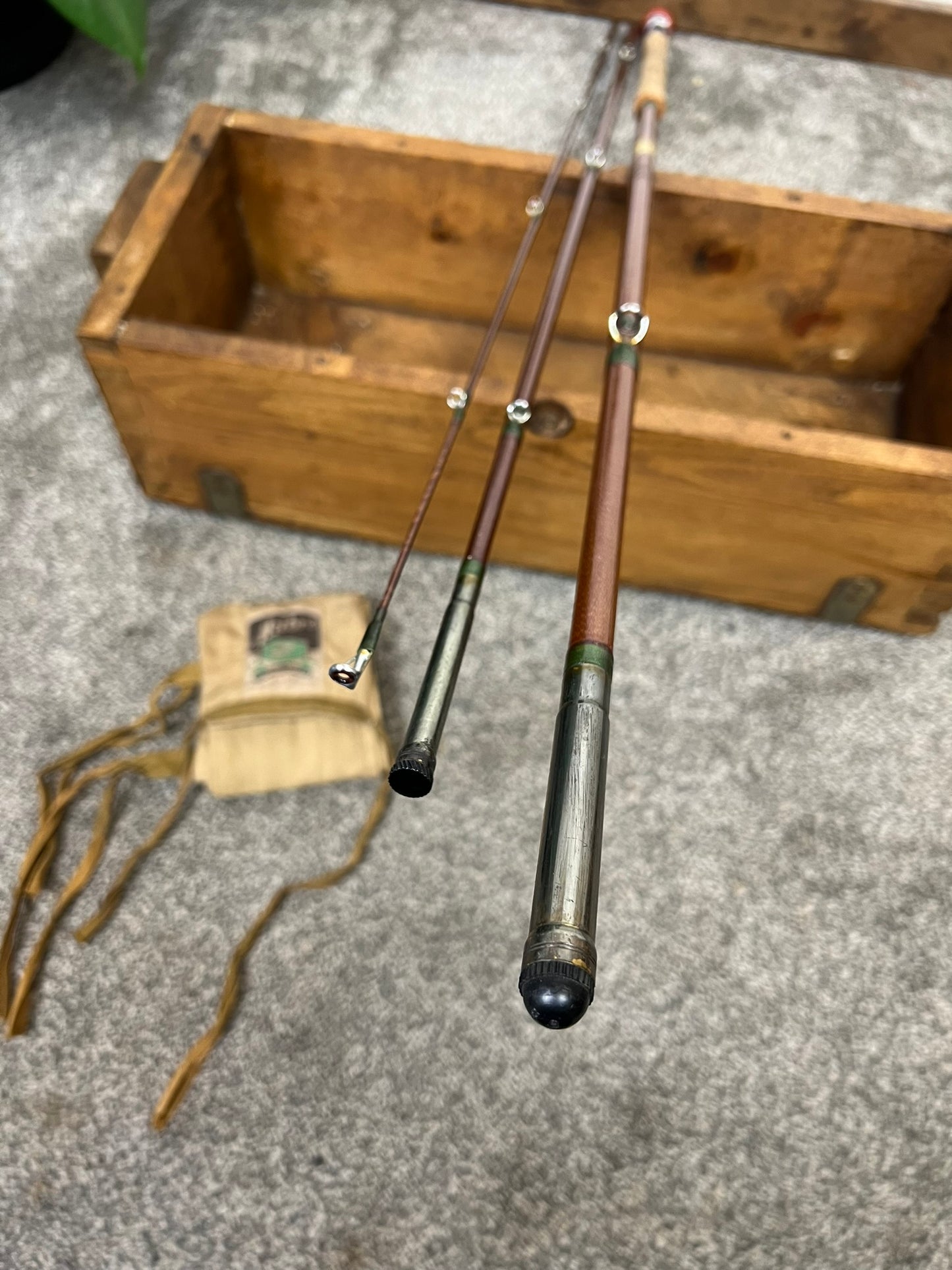 Vintage Milbro Trufly 10ft Fly Rod Fibreglass Fishing Rod - Made in Scotland