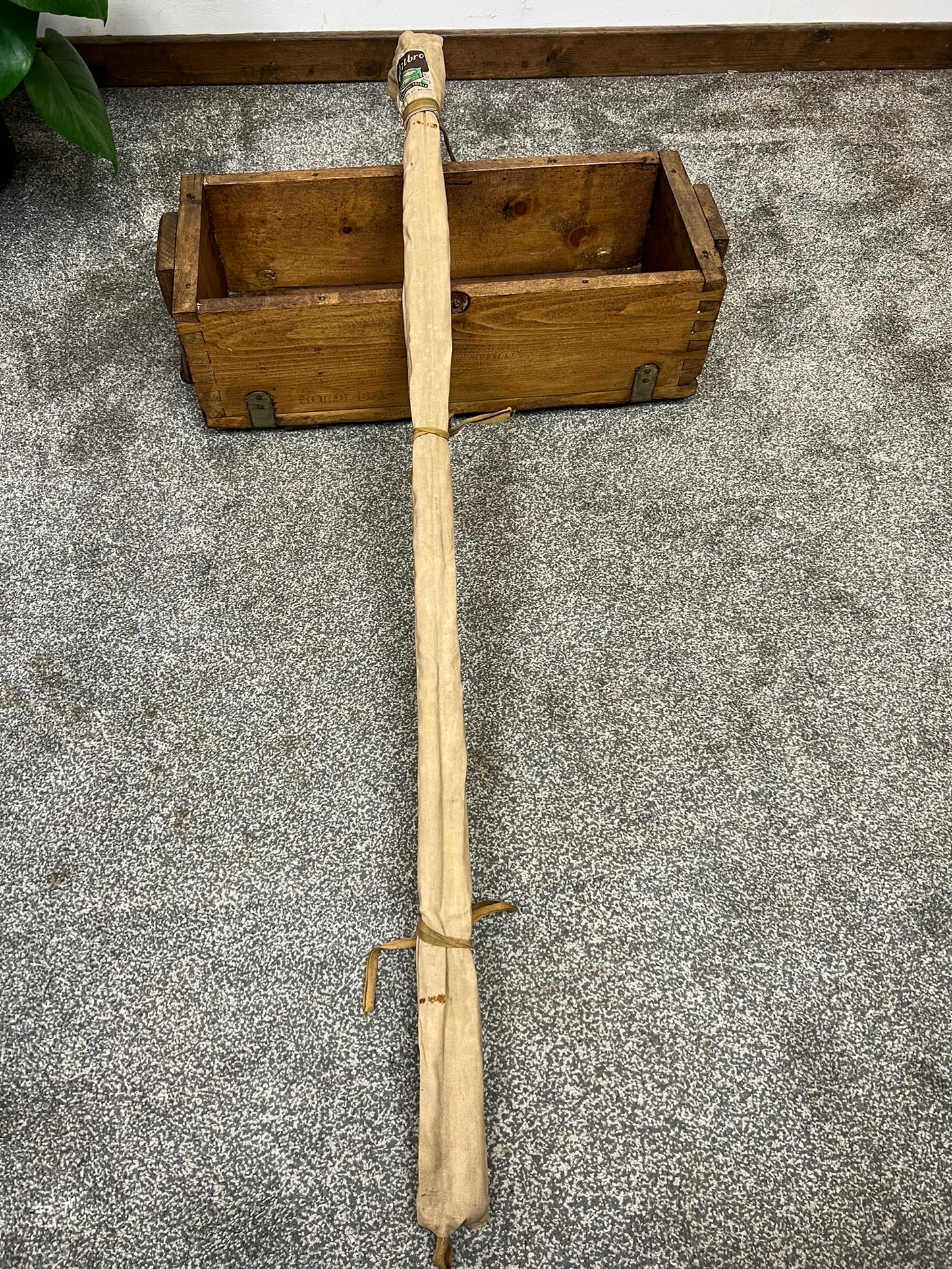 Vintage Milbro Trufly 10ft Fly Rod Fibreglass Fishing Rod - Made in Scotland