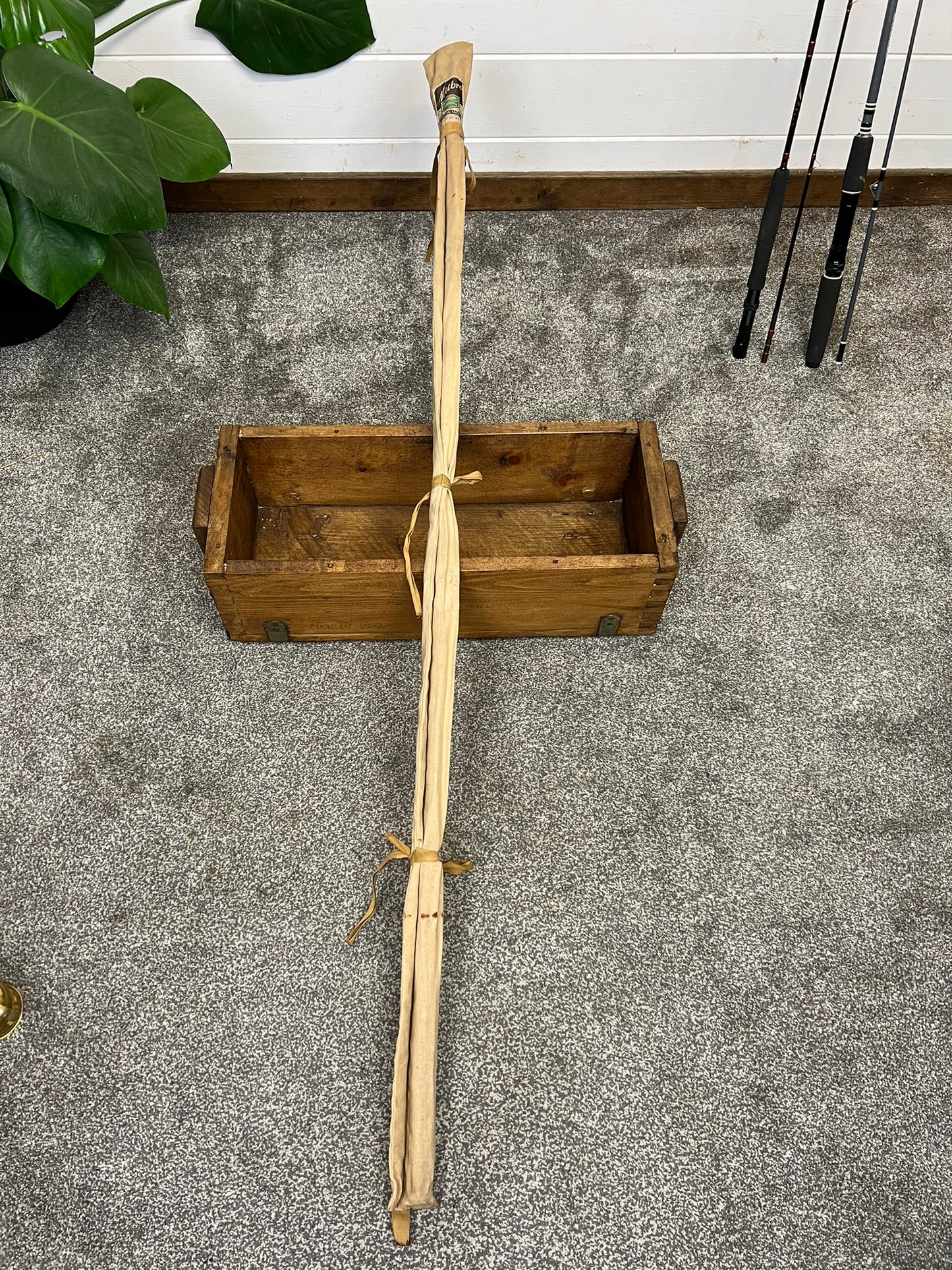 Vintage Milbro Trufly 8.5ft Fly Rod Fibreglass Fishing Rod - Made in Scotland