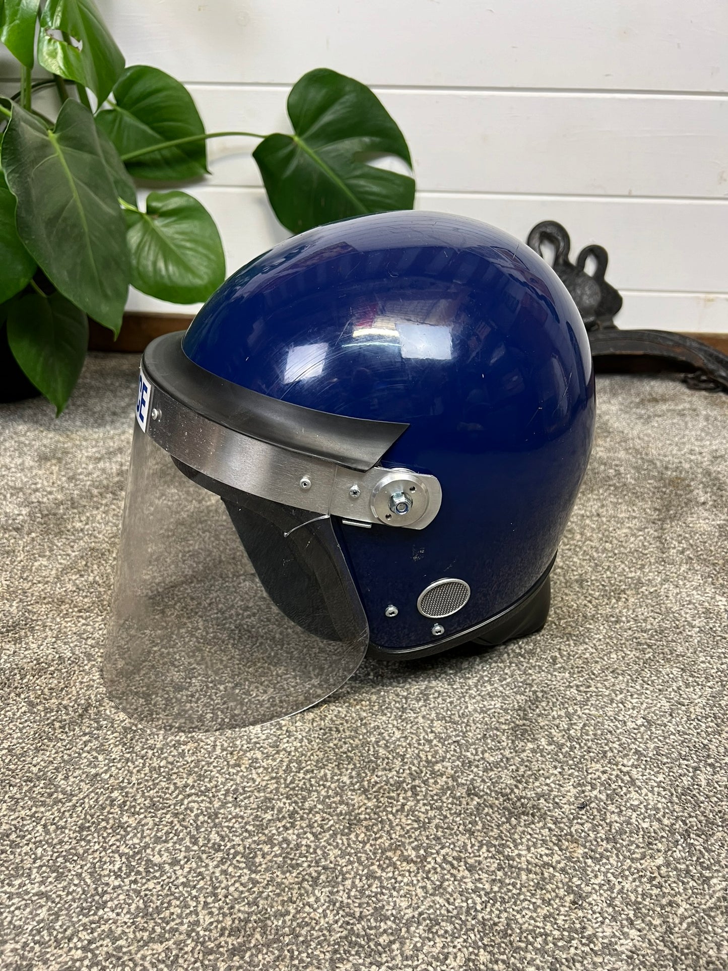 Ex Police Riot Helmet Genuine Obsolete 58-59cm Collectible Theatre Display Fancy Dress Airsoft Paintball