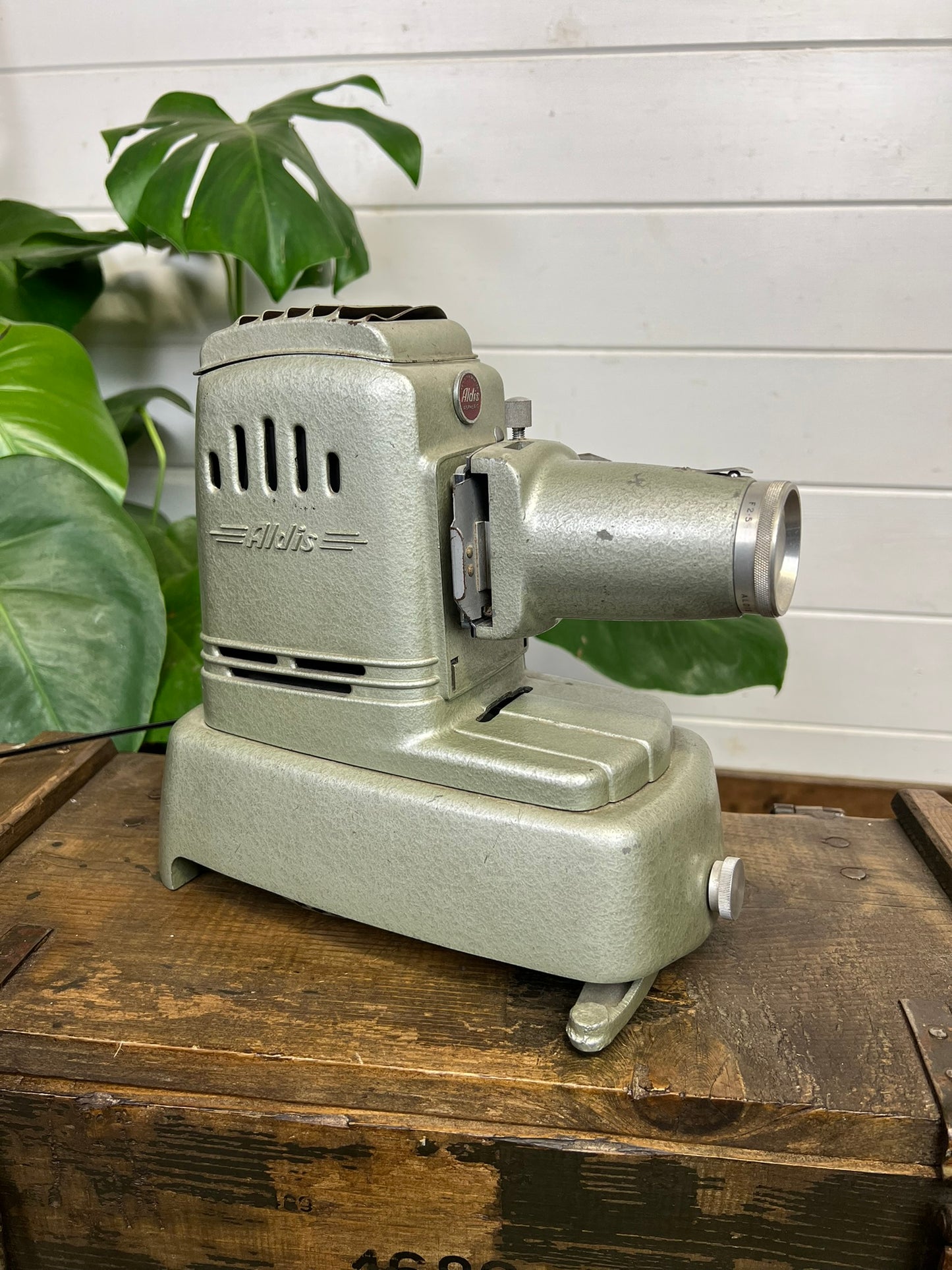 Vintage Aldis Aspheric Slide Projector Lamp 1950's Retro Collectable Industrial Display