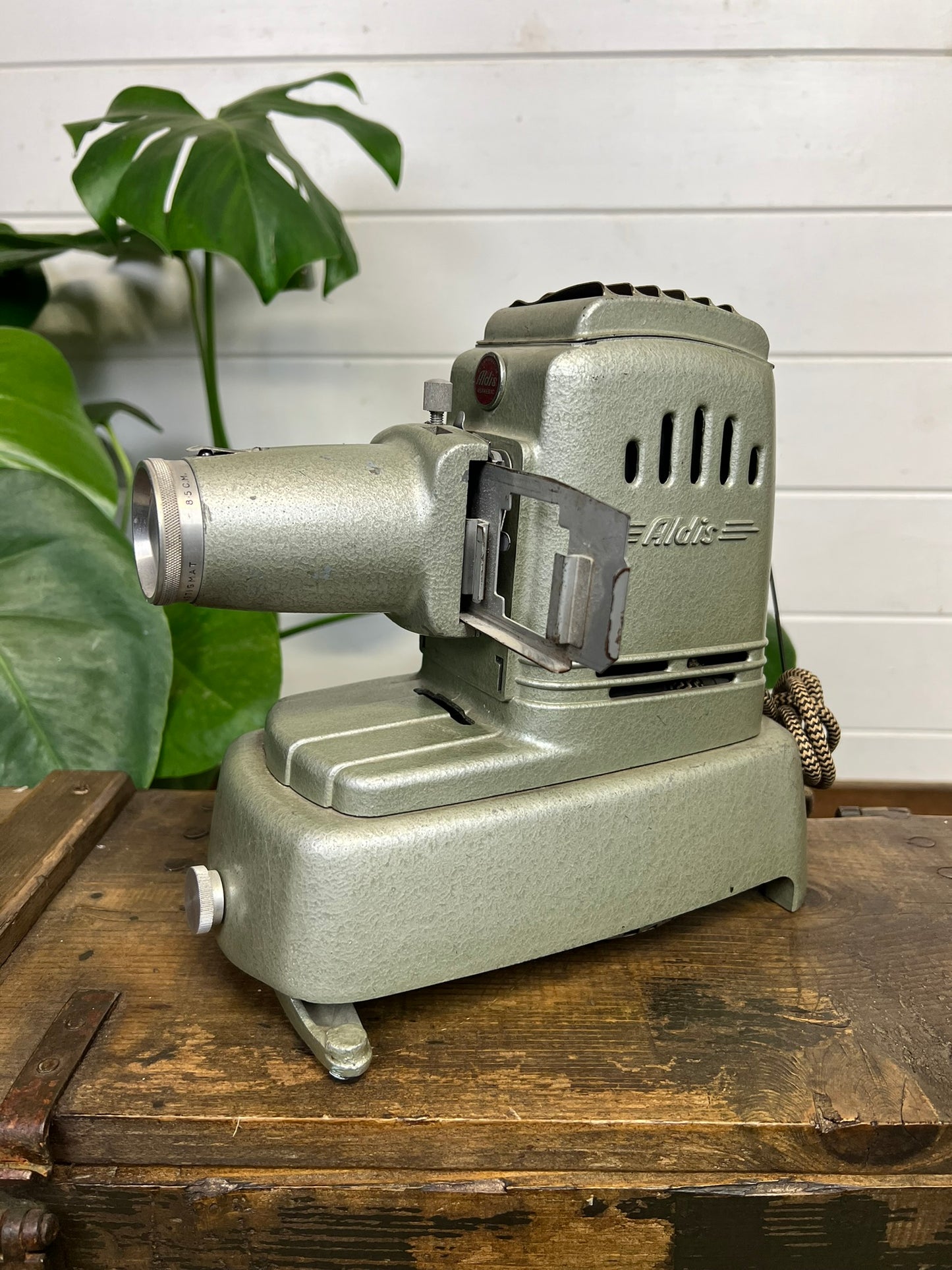 Vintage Aldis Aspheric Slide Projector Lamp 1950's Retro Collectable Industrial Display