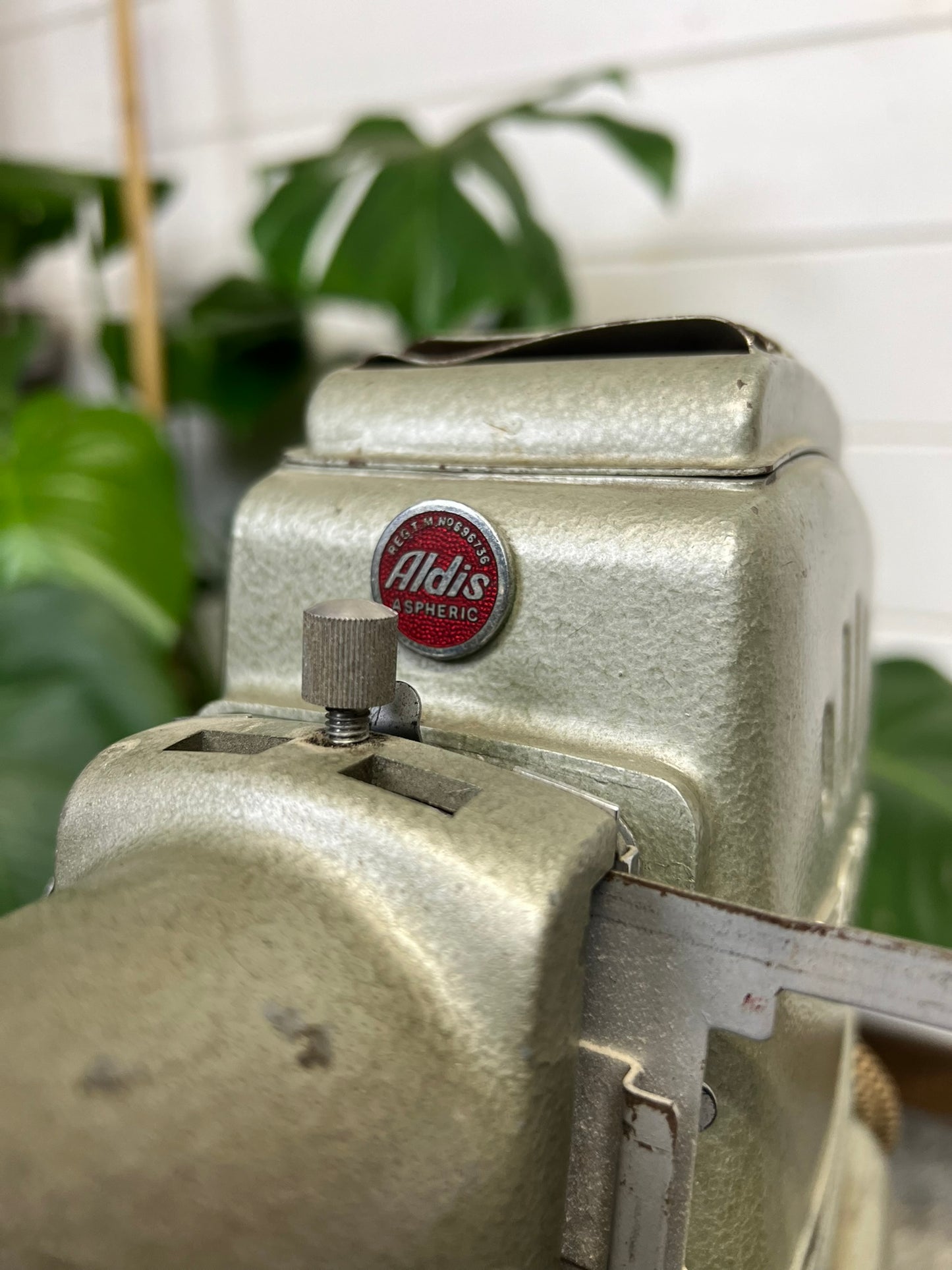 Vintage Aldis Aspheric Slide Projector Lamp 1950's Retro Collectable Industrial Display