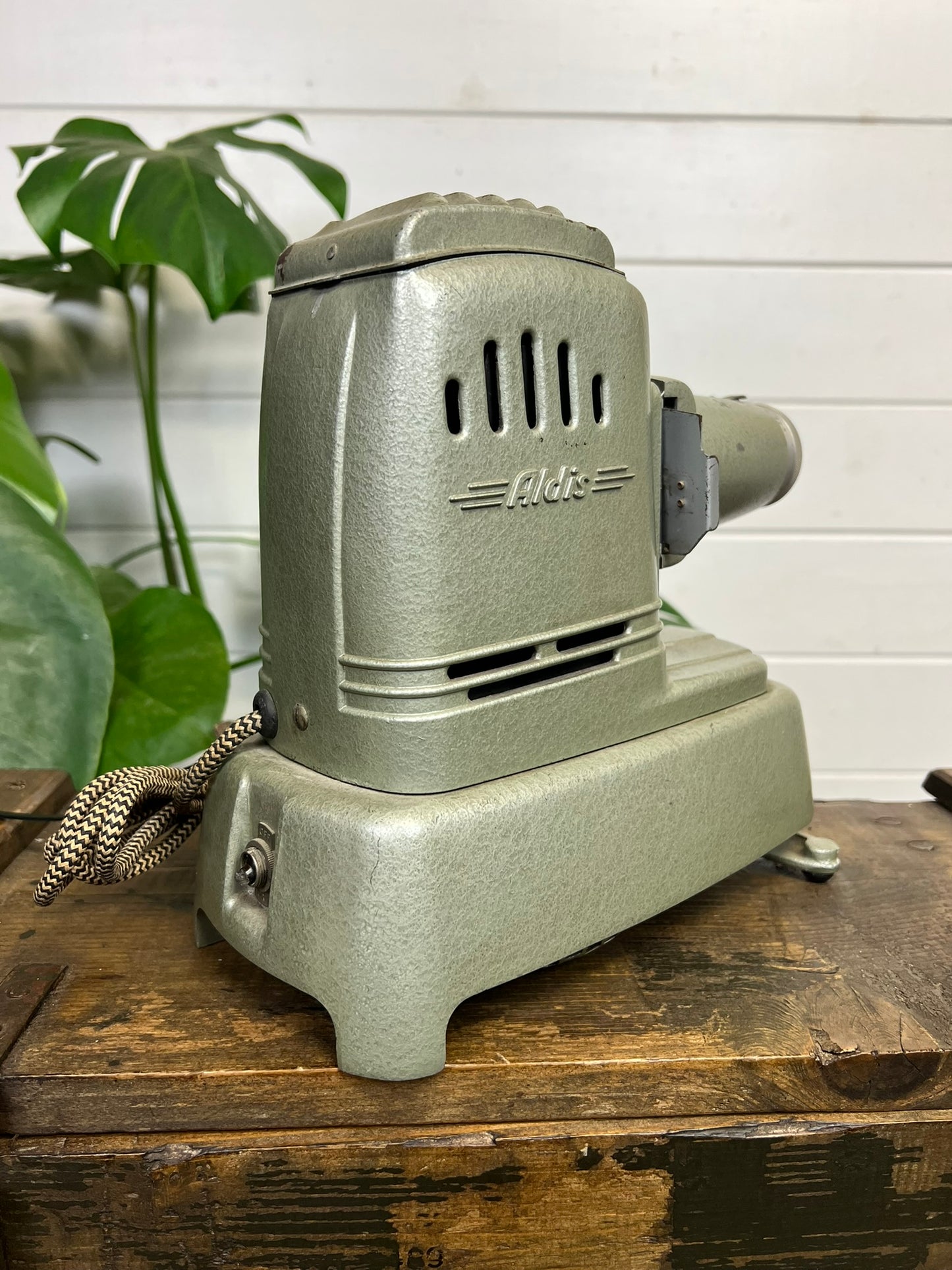Vintage Aldis Aspheric Slide Projector Lamp 1950's Retro Collectable Industrial Display