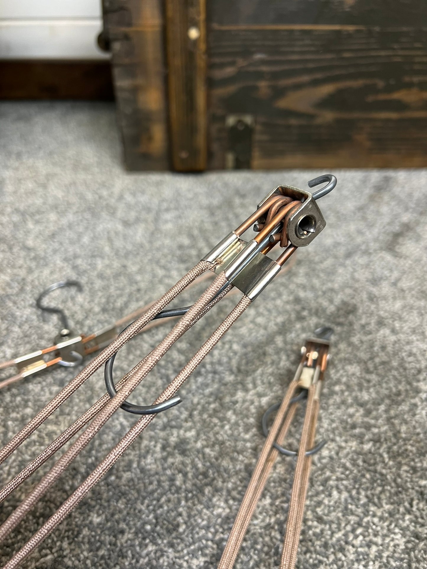 3x Retro Vintage Travel Coat Hanger 60's 70's Travelling Fold Out Hangers